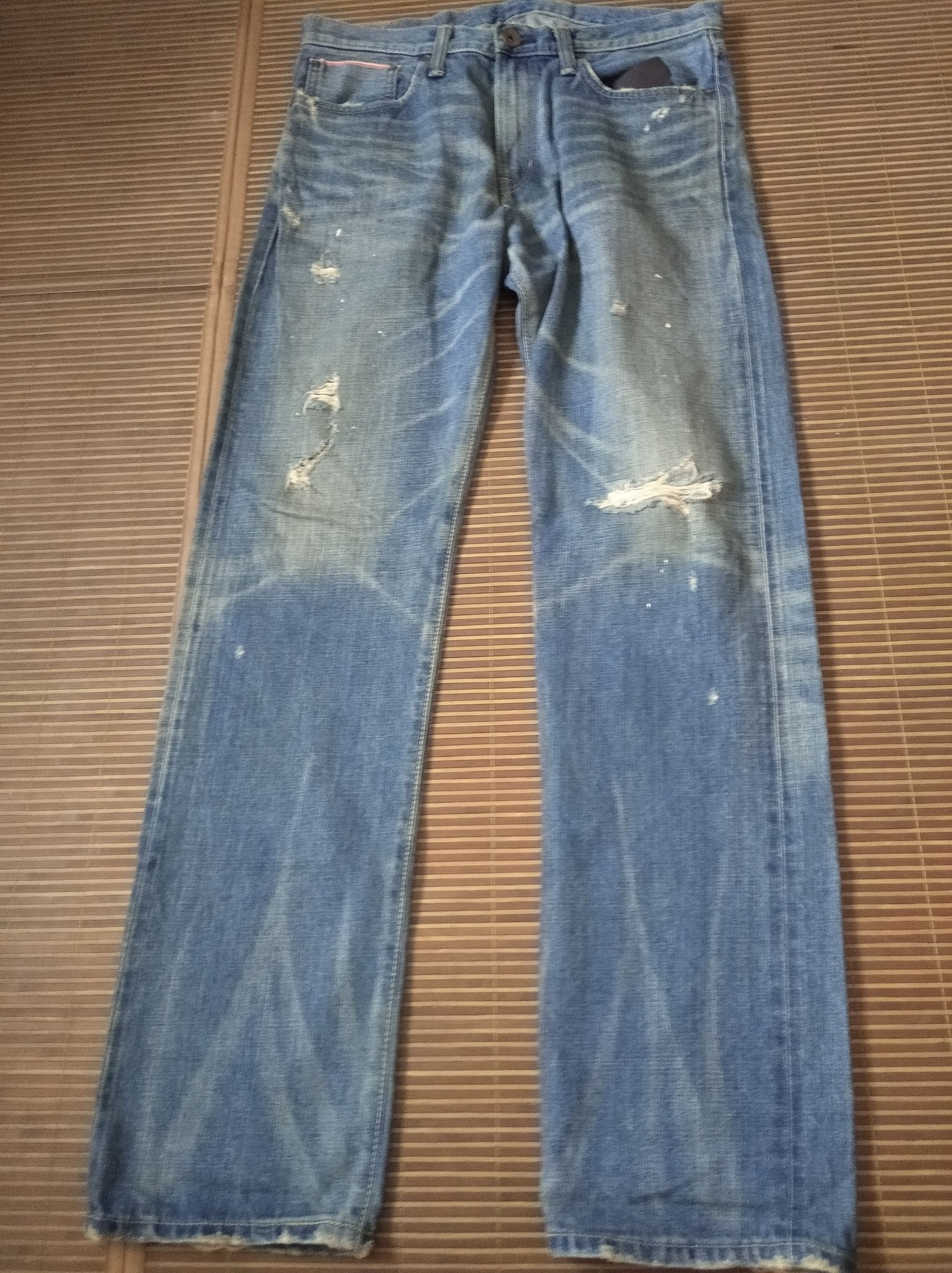 Edwin × Japanese Brand Vintage 90s Edwin 505zx Selvedge Distressed Denim Jeans Size US 34 / EU 50 - 1 Thumbnail