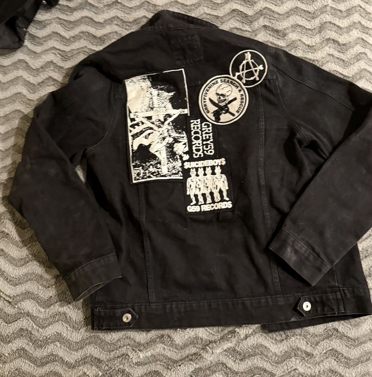 G59 Records G59 $uicideboy$ Sidewalk Slammer Denim Jacket Size US XL / EU 56 / 4 - 1 Thumbnail
