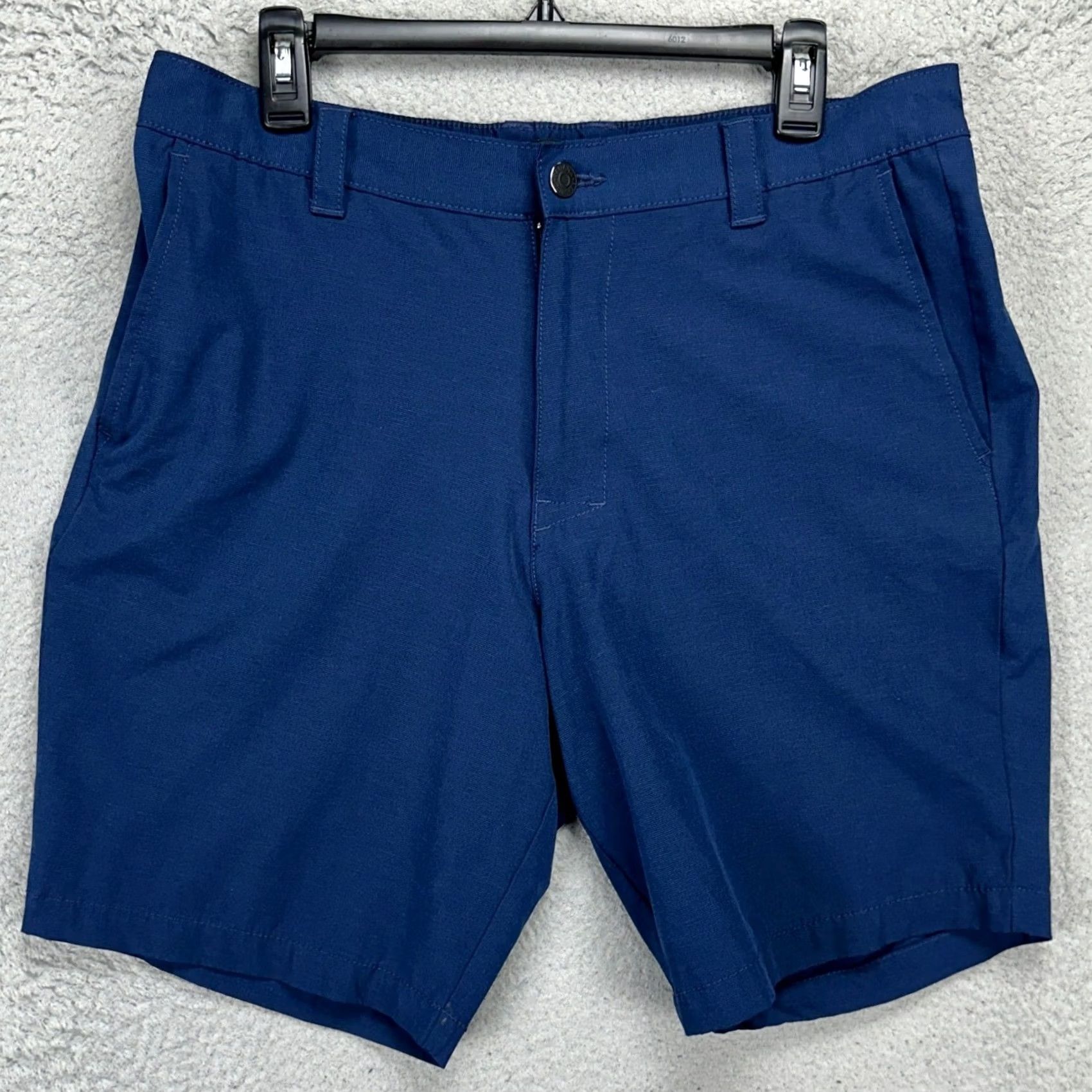 Banana Republic Banana Republic Shorts Mens 36 Navy Blue Khaki Chino Flat Front Stretch Pockets Navy/Blue Mens Pants Casual Outdoor Cotton Size US 36 / EU 52 - 2 Thumbnail