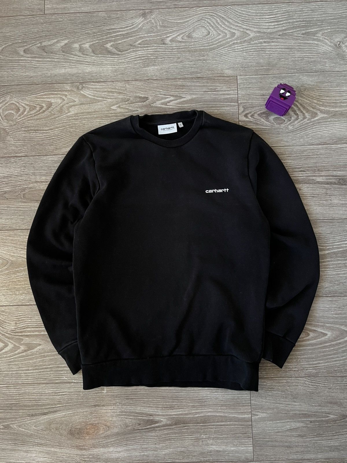 Carhartt Wip Carhartt WIP Black Hard Cotton Basic Embroidered Logo Script Size US S / EU 44-46 / 1 - 1 Thumbnail