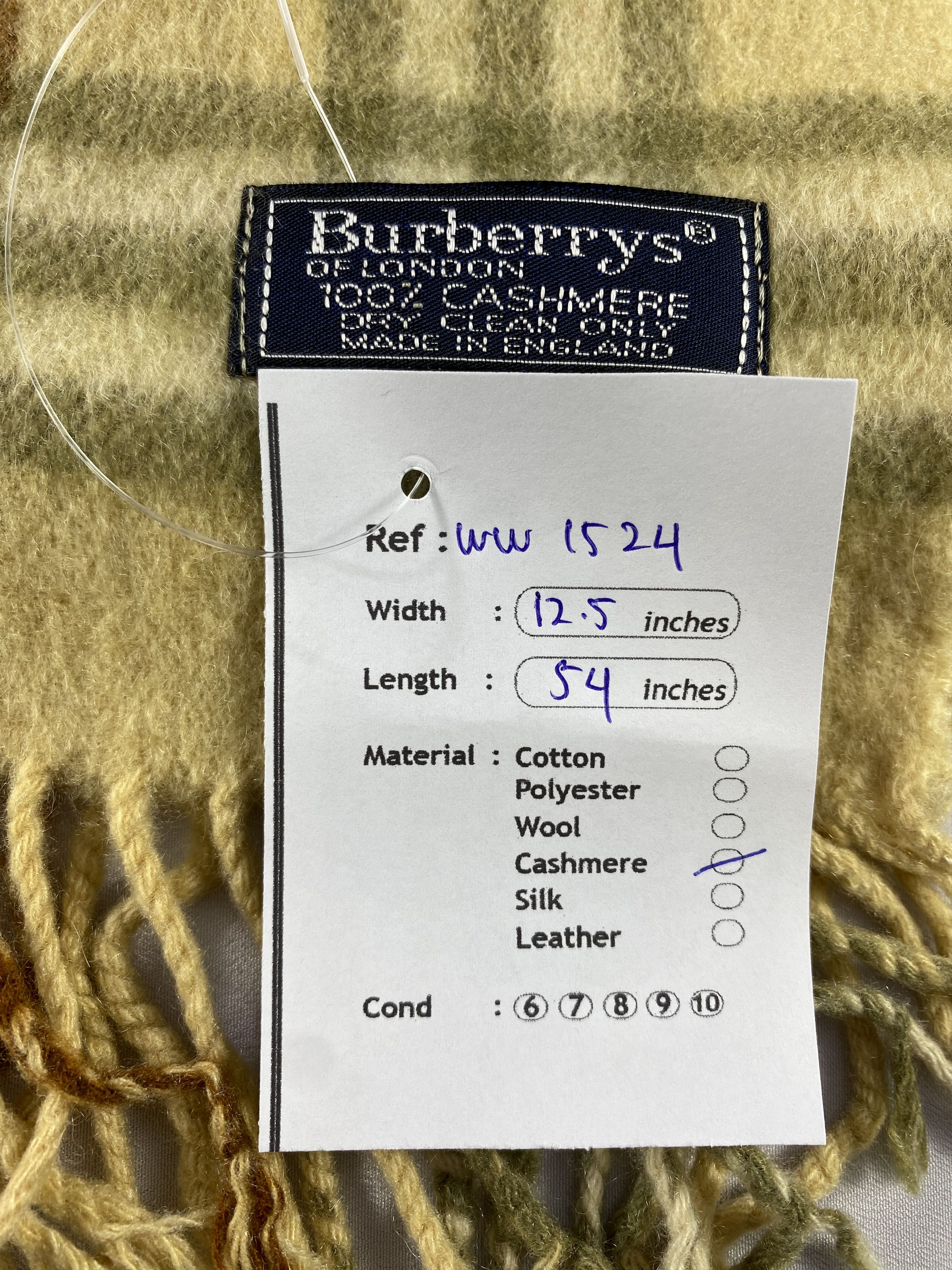 Burberry × Vintage Burberry Scarf / Muffler / Neckwear - WW1524 Size ONE SIZE - 6 Thumbnail