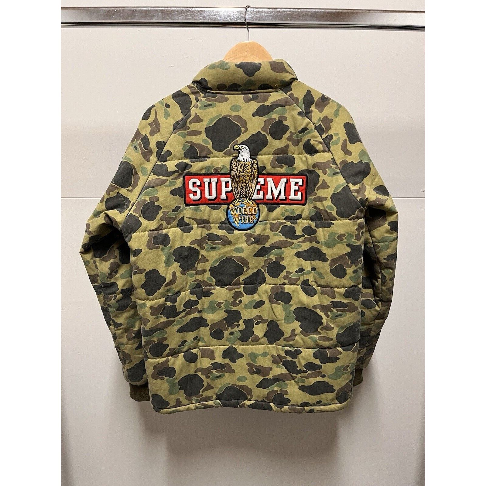 Supreme Supreme FW12 Mechanics Puffy Jacket Frog Camo Men