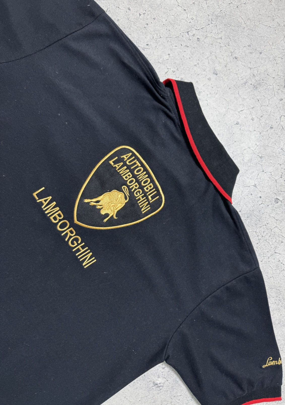 Lamborghini Lamborghini Racing Vintage Polo Shirt Black Size L Size US L / EU 52-54 / 3 - 10 Thumbnail