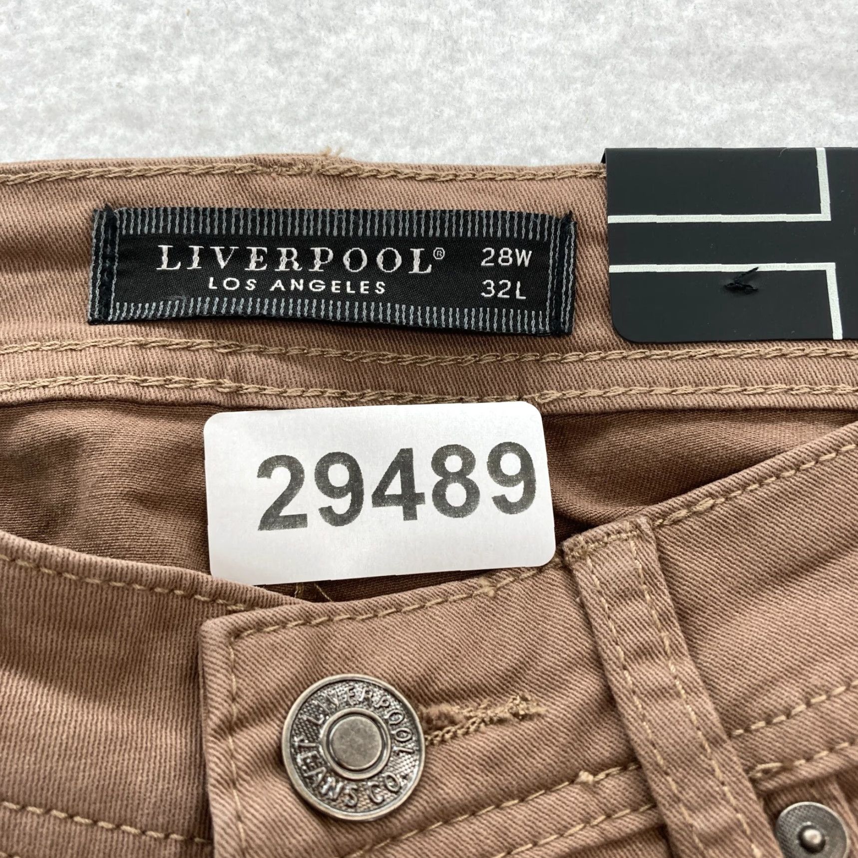 Vintage Liverpool Regent Relaxed Straight 5 Pocket Pants Mens 28x32 Brown Stretch Chino Size US 28 / EU 44 - 6 Thumbnail