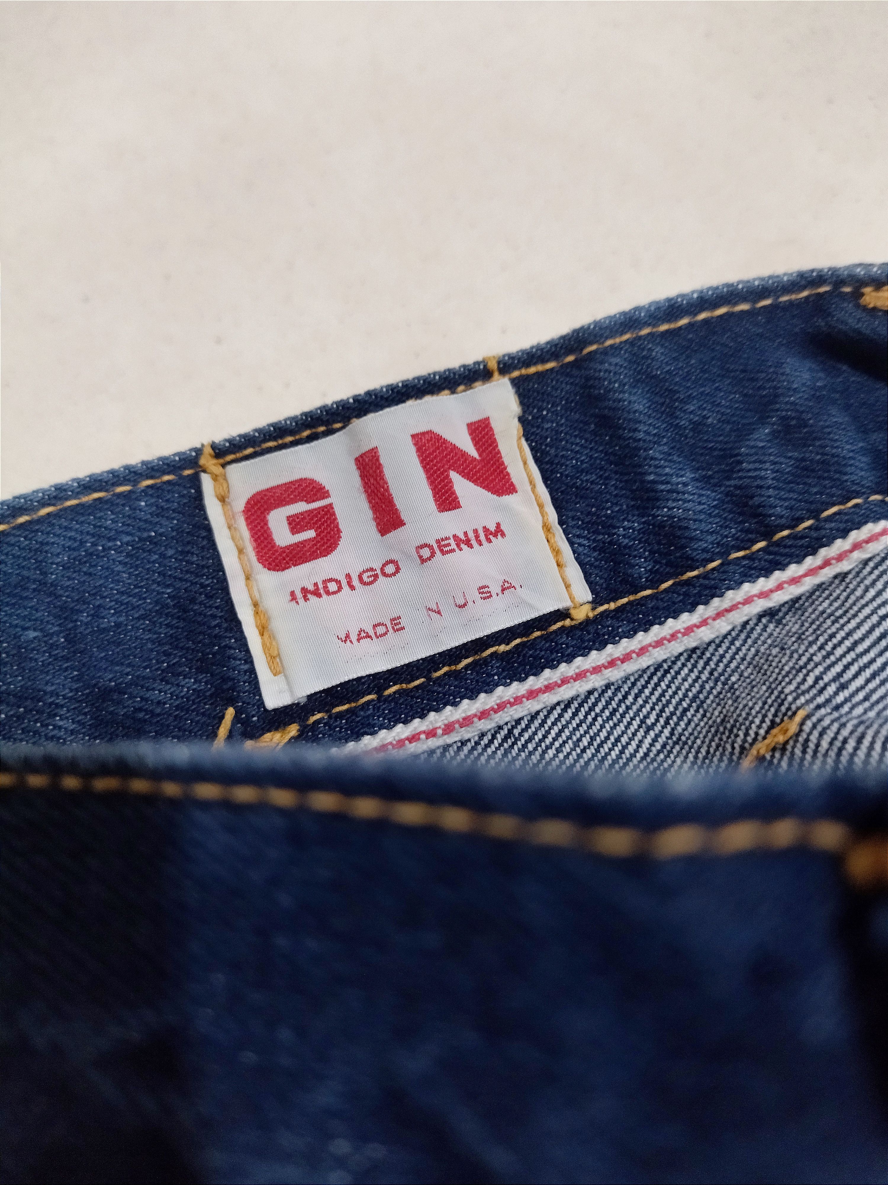 Indigo × Vintage Vintage jeans Denim GIN made in USA 70s Selvedge Size US 26 / EU 42 - 5 Thumbnail