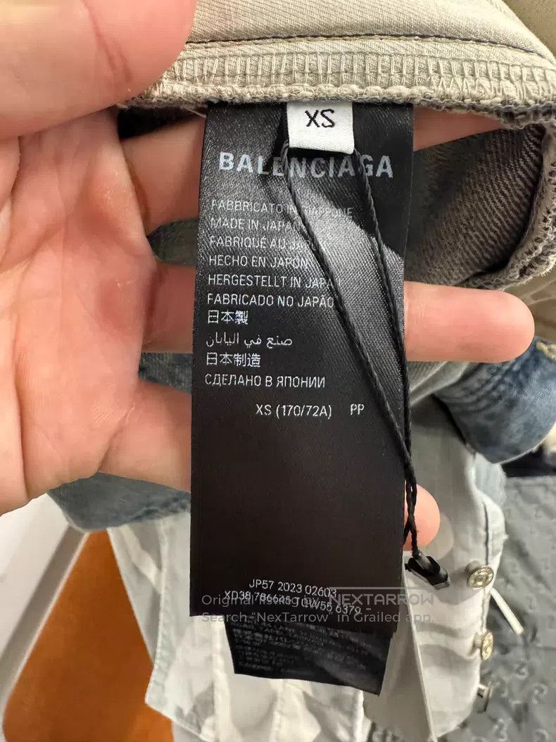 Balenciaga Balenciaga size XS Distressed Camo Print Tie-Dye Denim Pan Size US 27 - 5 Thumbnail