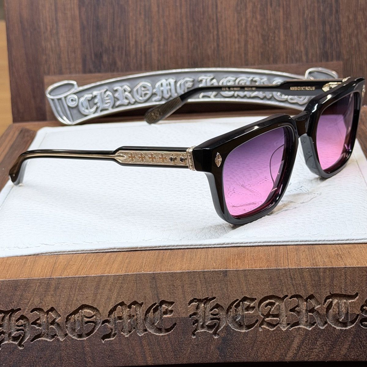 Chrome Hearts Chrome Hearts Ambidixtrous 1/1 Sunglasses Size ONE SIZE - 4 Thumbnail