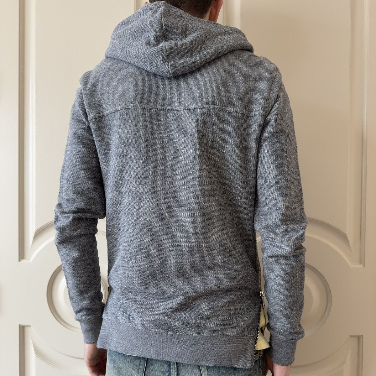 Balmain Balmain 2013 Jersey Knit Side-Zip Grey Hoodie Size US M / EU 48-50 / 2 - 4 Thumbnail