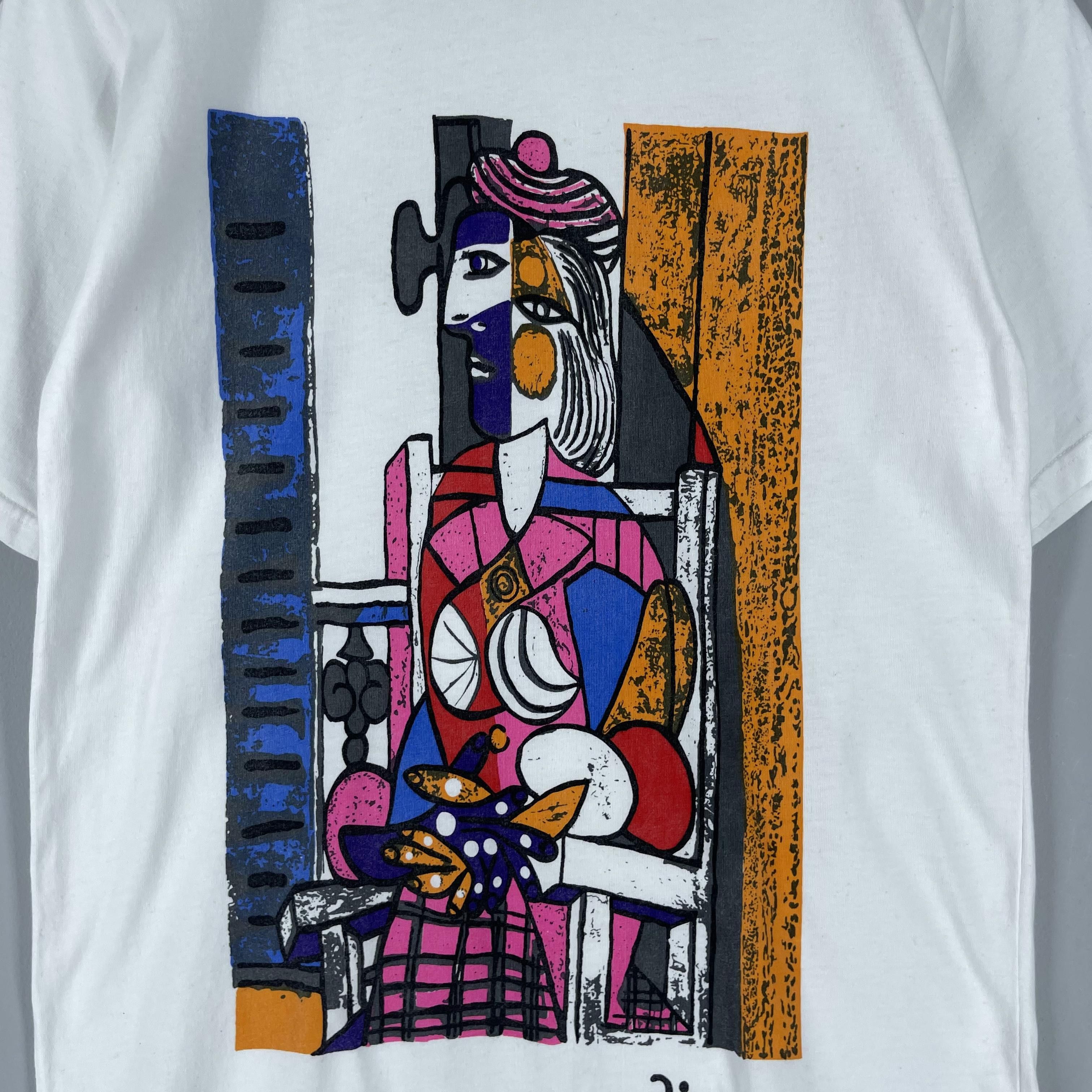 Art Comes First Vintage Pablo Picasso Art Collection Print T-Shirt Size US S / EU 44-46 / 1 - 2 Thumbnail