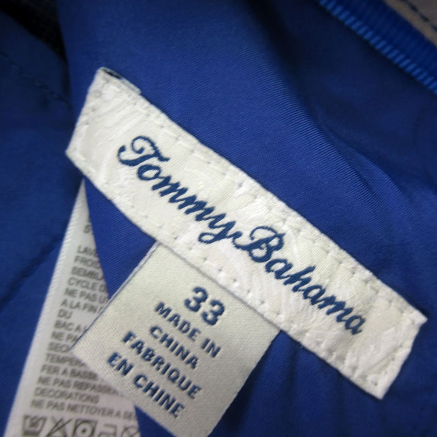 Tommy Bahama Tommy Bahama Men's Chino Shorts Size 32 Blue Casual Breathable Beach Golf Check Flat Front Size US 32 / EU 48 - 4 Thumbnail