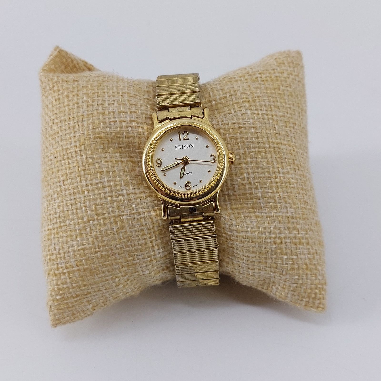 Other Edison Watch Gold Tone Bracelet Watch Wristwatch Japan Movt Size ONE SIZE - 16 Thumbnail