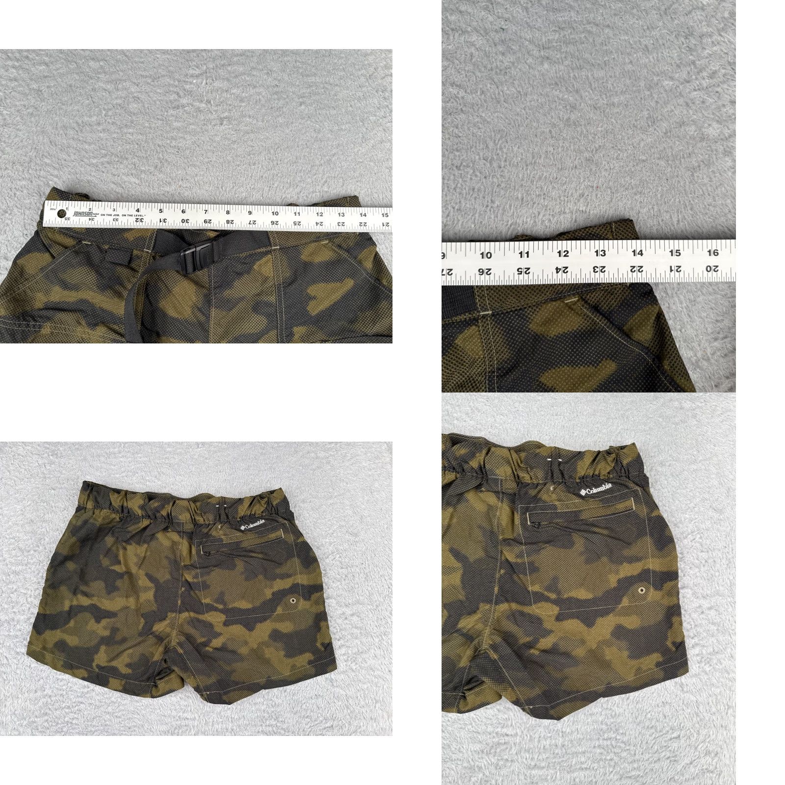 Vintage VINTAGE Columbia Cargo Shorts Womens Large Green Belted 4" Inseam Hiking Camp/Activewear Womens L Green Cargo Shorts Size 36" / US 14 / IT 50 - 8 Thumbnail