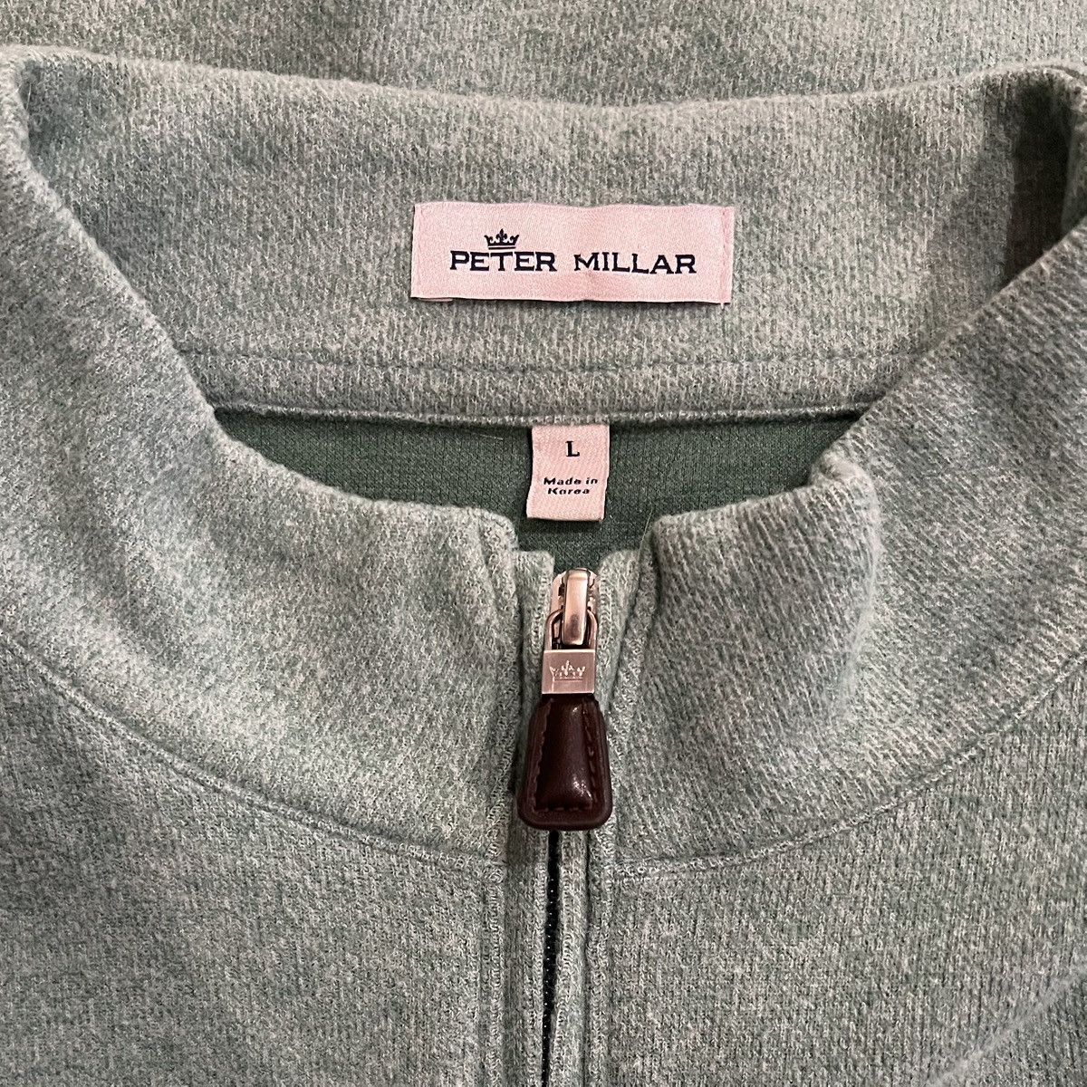 Peter Millar Peter Millar Crown Comfort Quarter Zip Pullover Green L Size US L / EU 52-54 / 3 - 3 Thumbnail