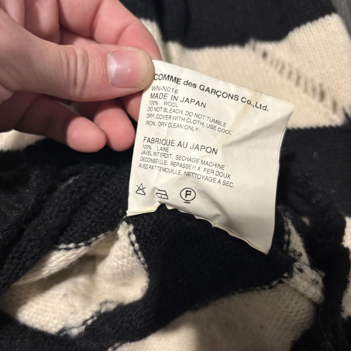 Junya Watanabe 2014 distressed striped knit Size US M / EU 48-50 / 2 - 5 Thumbnail