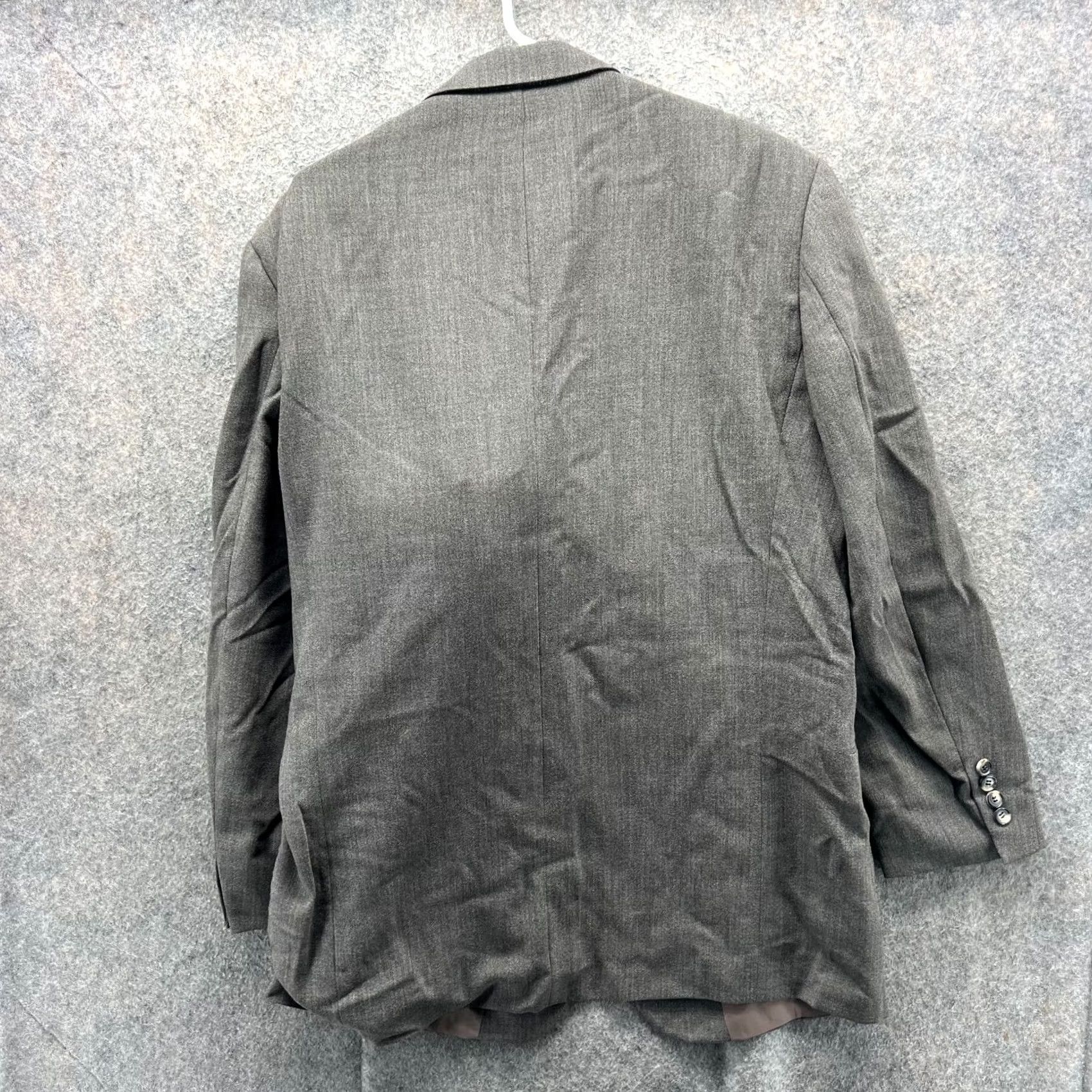 Hugo Boss HUGO BOSS Blazer Mens 40R Gray Sport Coat Jacket Wool Sigma USA Suit Sport Coat Size 40R - 2 Thumbnail