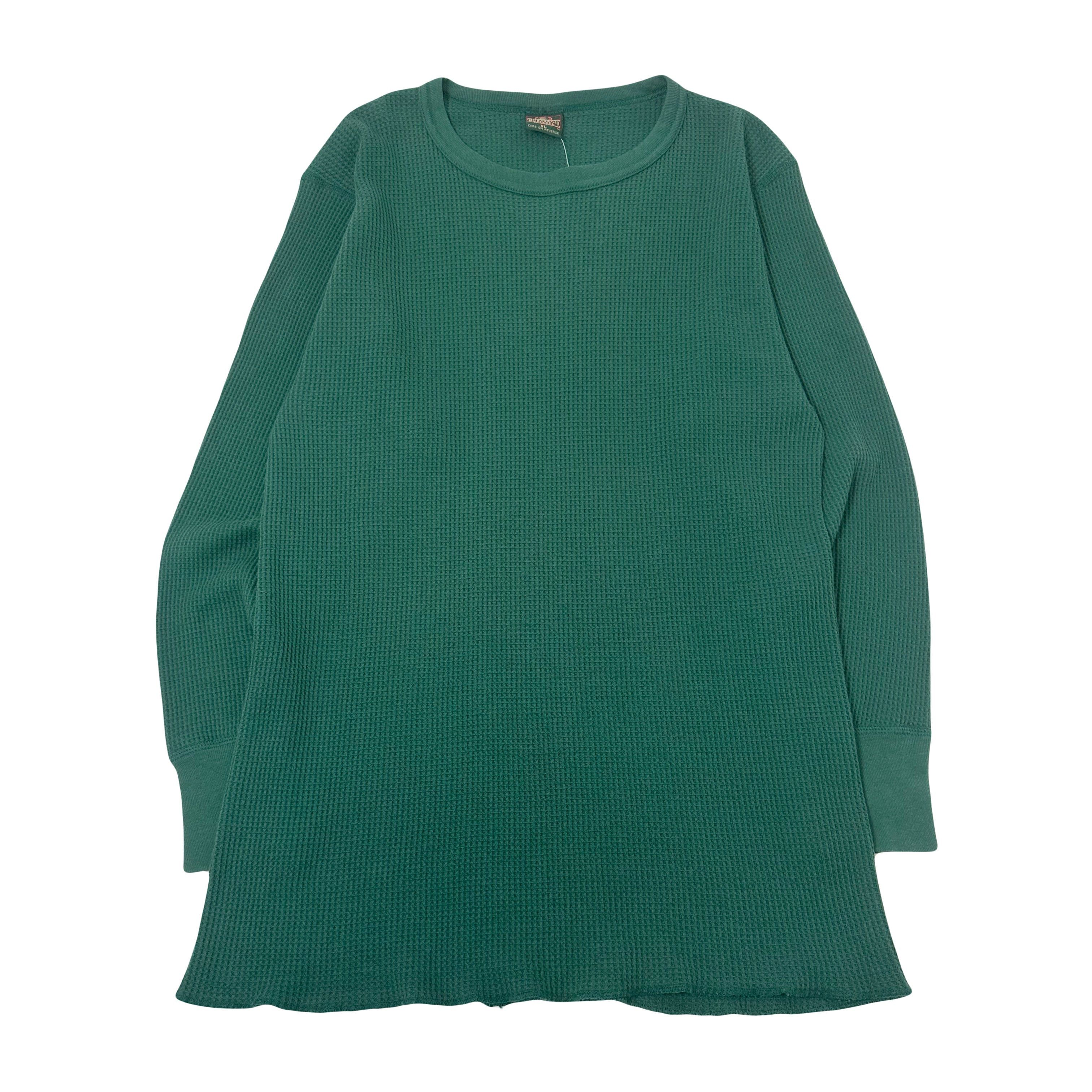 Greatland Apparel Vintage Greatland Apparel Waffle Longsleeve XL Size US XL / EU 56 / 4 - 1 Thumbnail