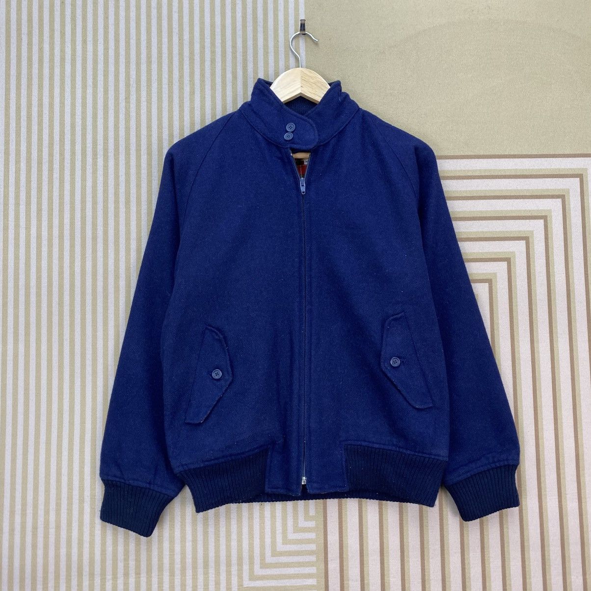 Baracuta 🫶Vintage Advan Apparel Co. Ltd Bomber Wool Plaid Lining Size US M / EU 48-50 / 2 - 1 Thumbnail