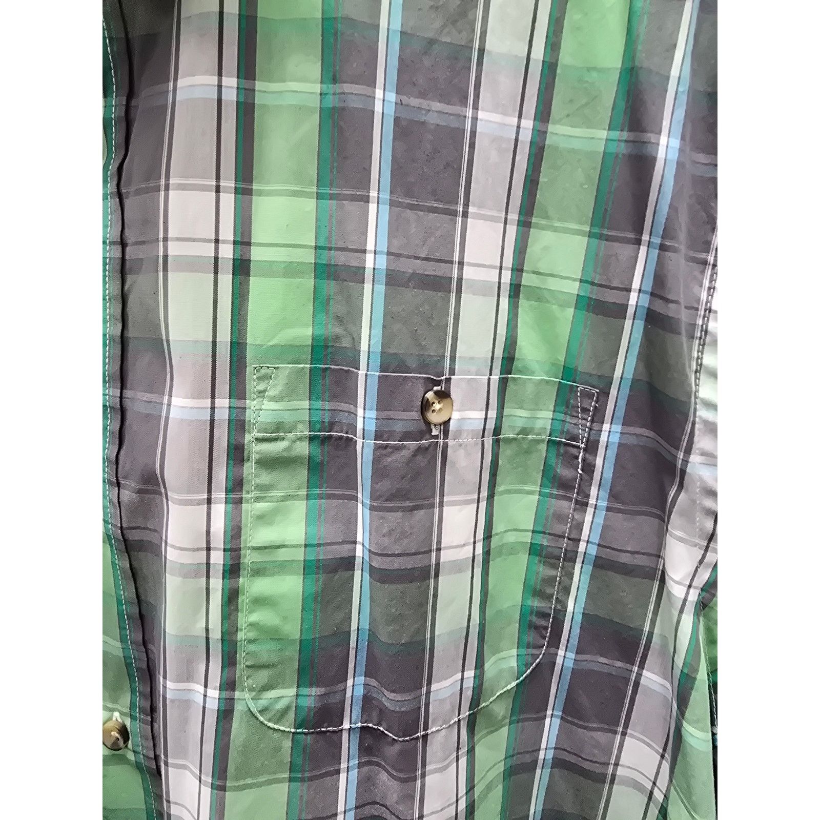 Other Kingsize Men's Green Plaid Shirt, 3XL Tall Size US XXL / EU 58 / 5 - 4 Thumbnail