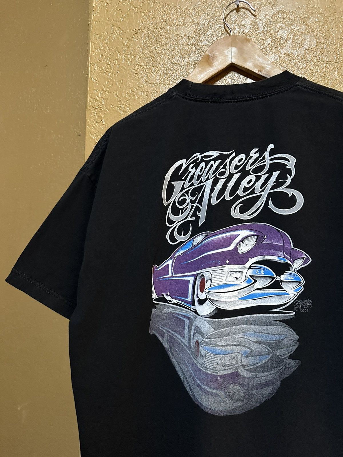Vintage ☔️ vintage Greasers Alley Lowrider customs tee xl Size US XL / EU 56 / 4 - 1 Thumbnail