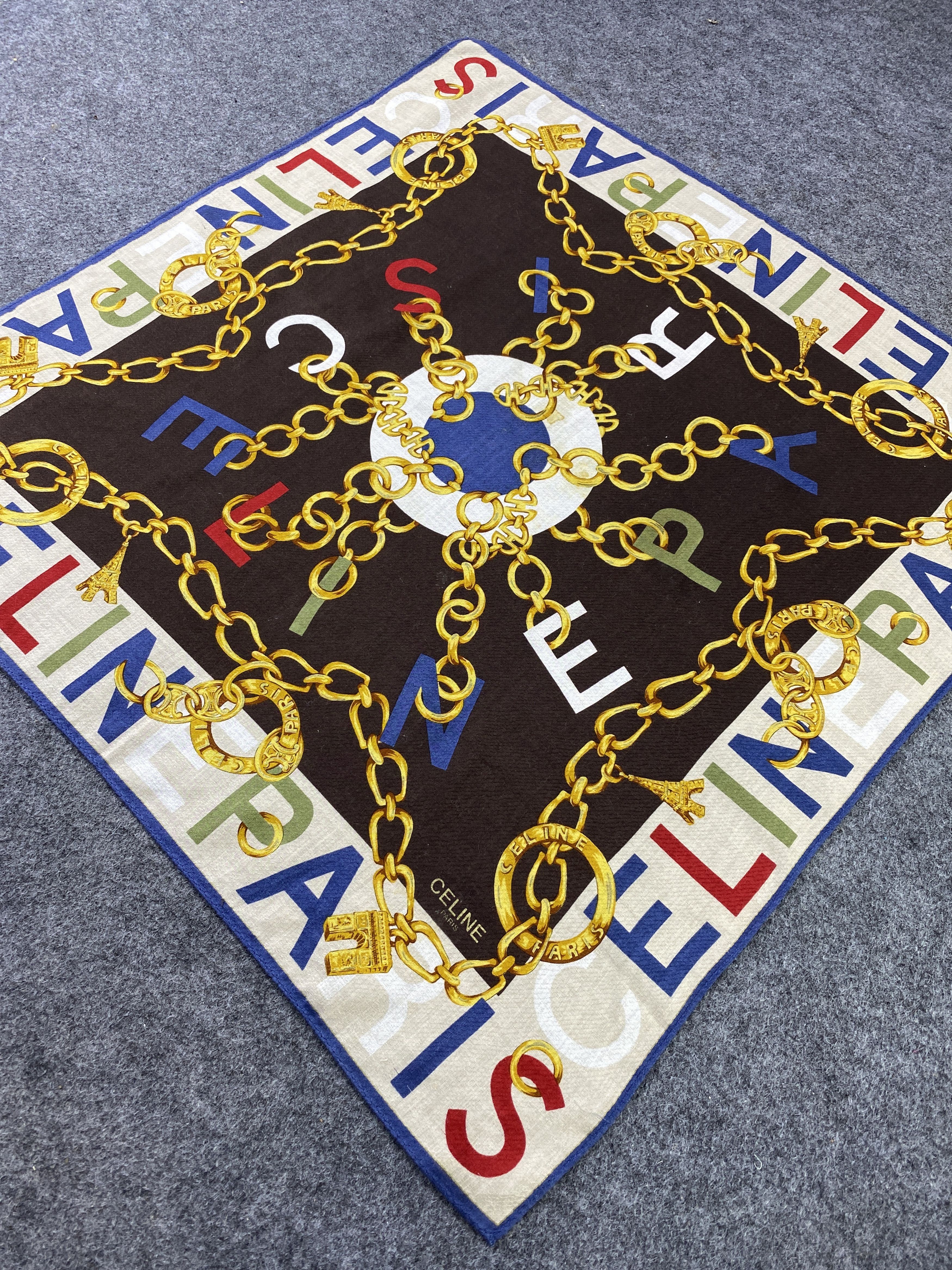Celine Celine Handkerchief / Bandana / Neckerchief-B390 Size ONE SIZE - 4 Thumbnail
