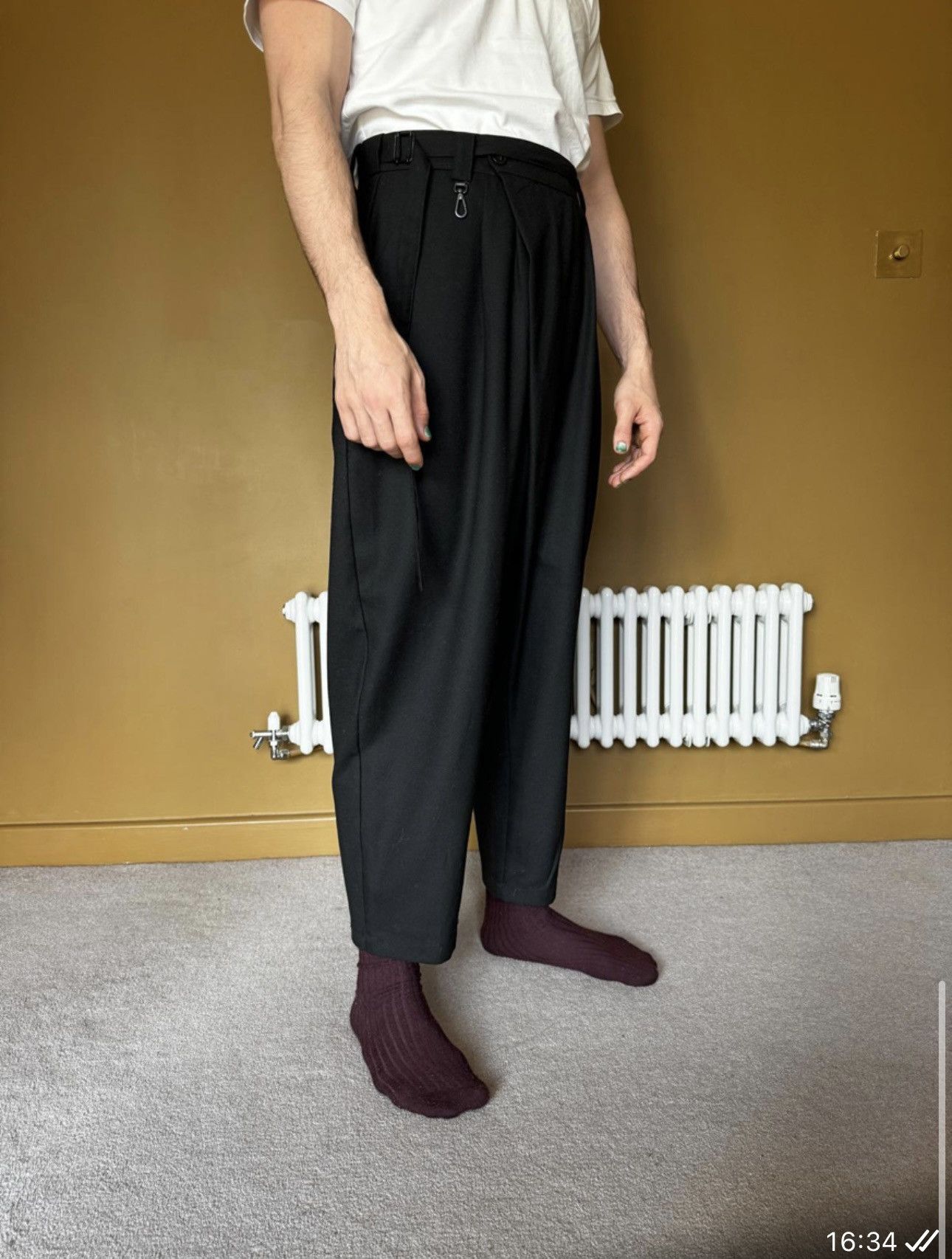 JOE CHIA Cross Stitch With Hook Trousers Size US 30 / EU 46 - 5 Thumbnail