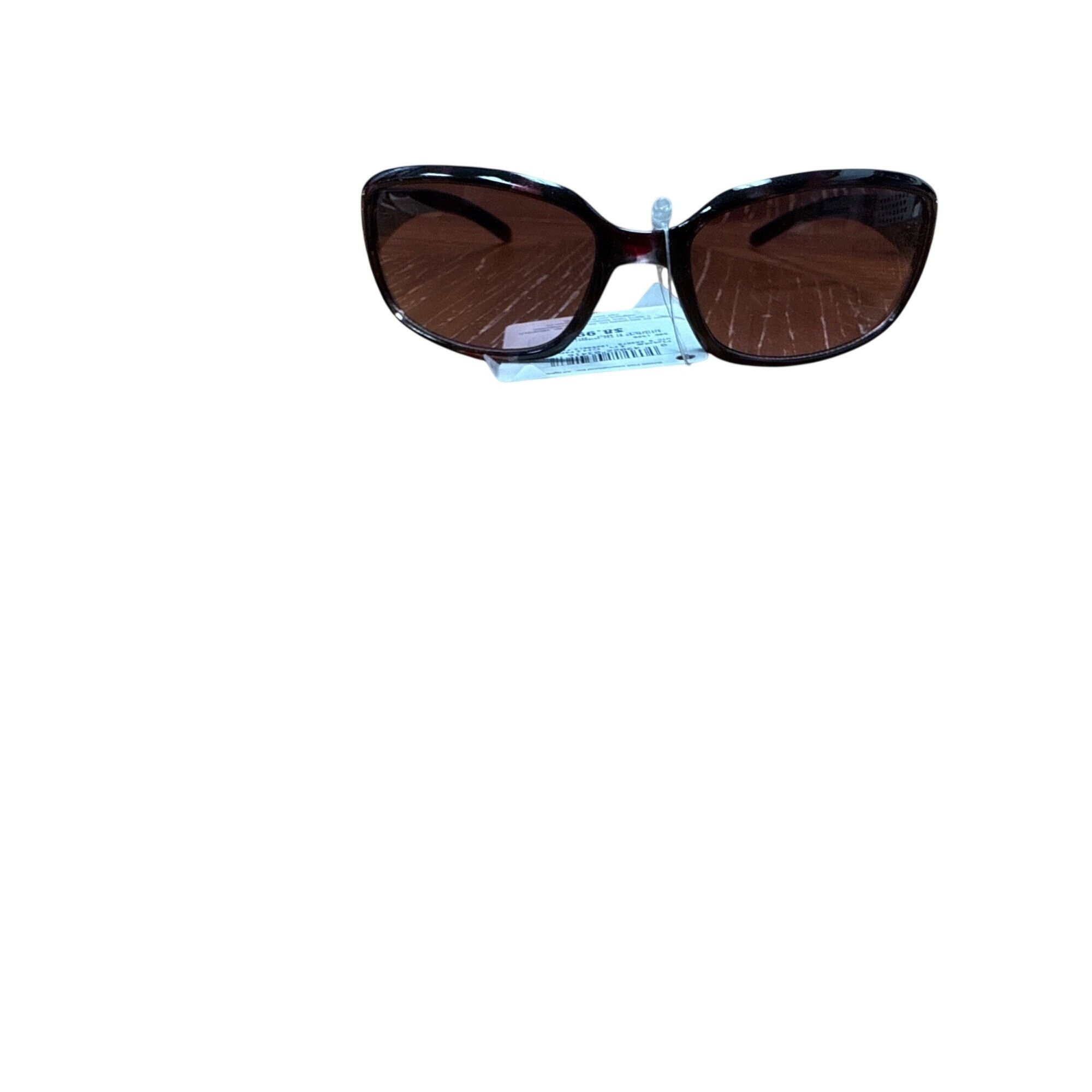 Foster Grant Womens Rhinestone-Accented Sunglasses With Brown Lenses & To Size ONE SIZE - 3 Thumbnail