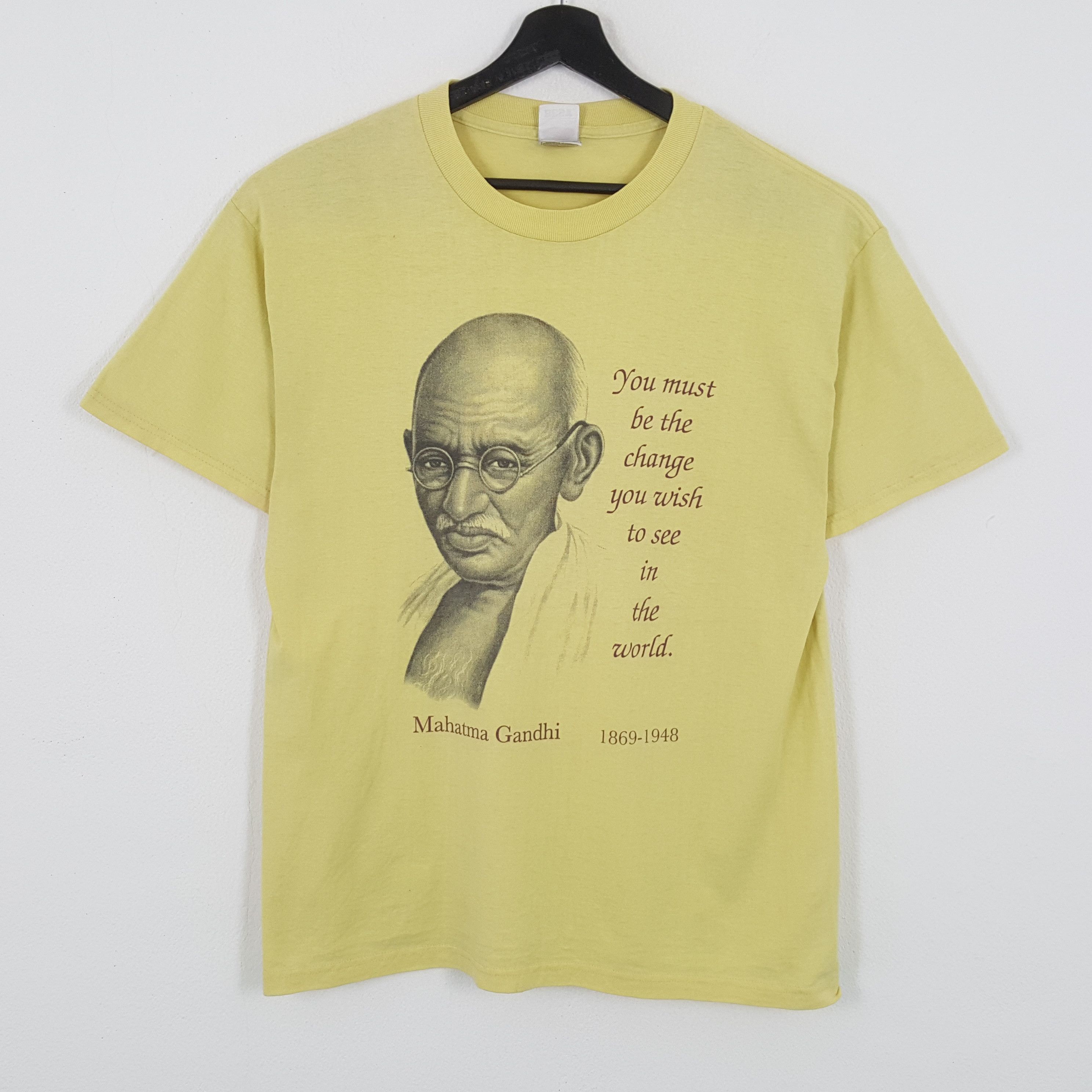 Vintage MAHATMA GANDHI Indian History Vintage Tshirt Size US L / EU 52-54 / 3 - 1 Thumbnail
