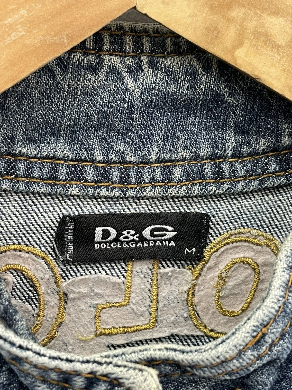 Dolce & Gabbana Rare distressed denim dolce gabbana y2k jacket front logo Size US M / EU 48-50 / 2 - 7 Thumbnail
