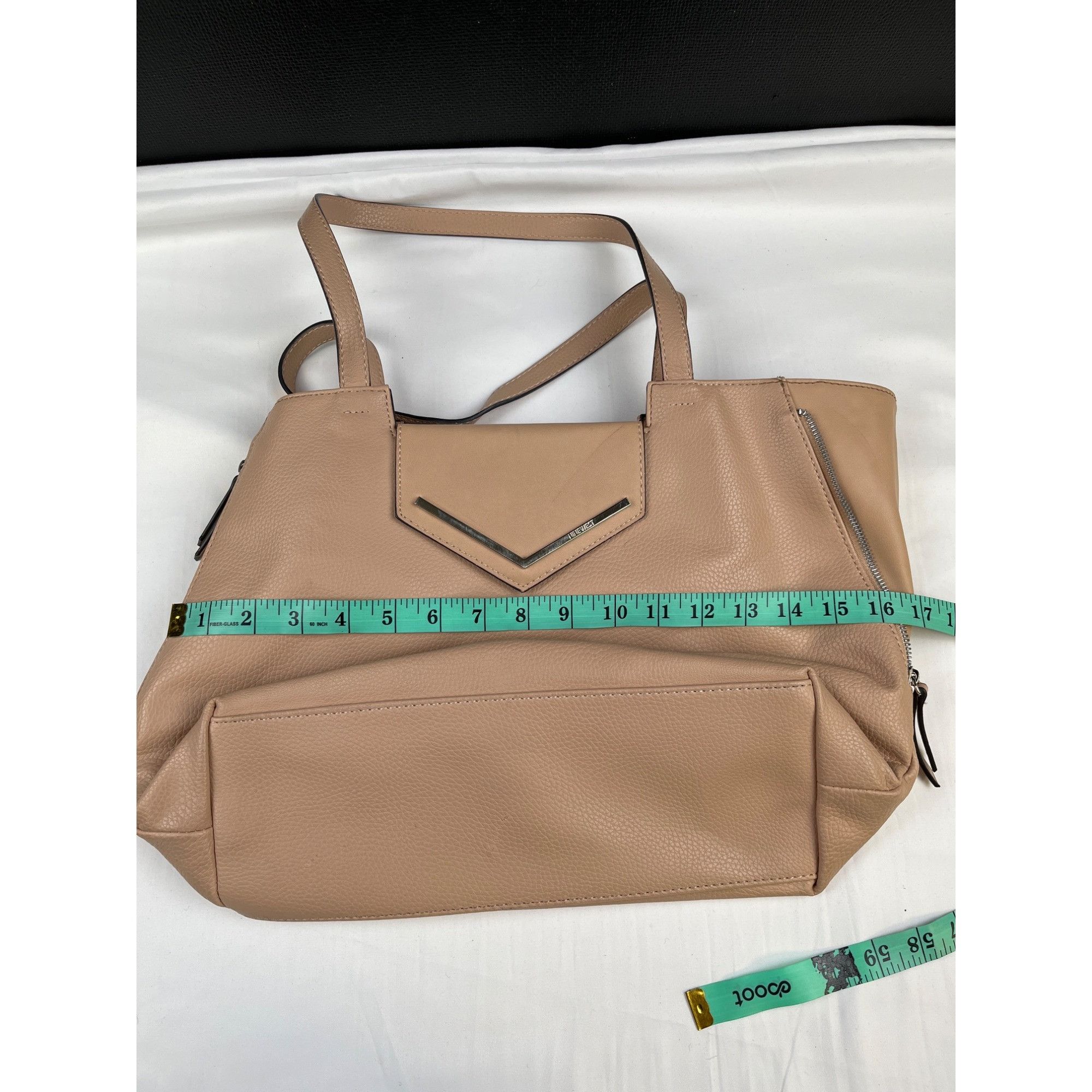 Nine West Nine West womens Tan Faux leather Shoulder Bag SKU 4178 Size ONE SIZE - 7 Thumbnail