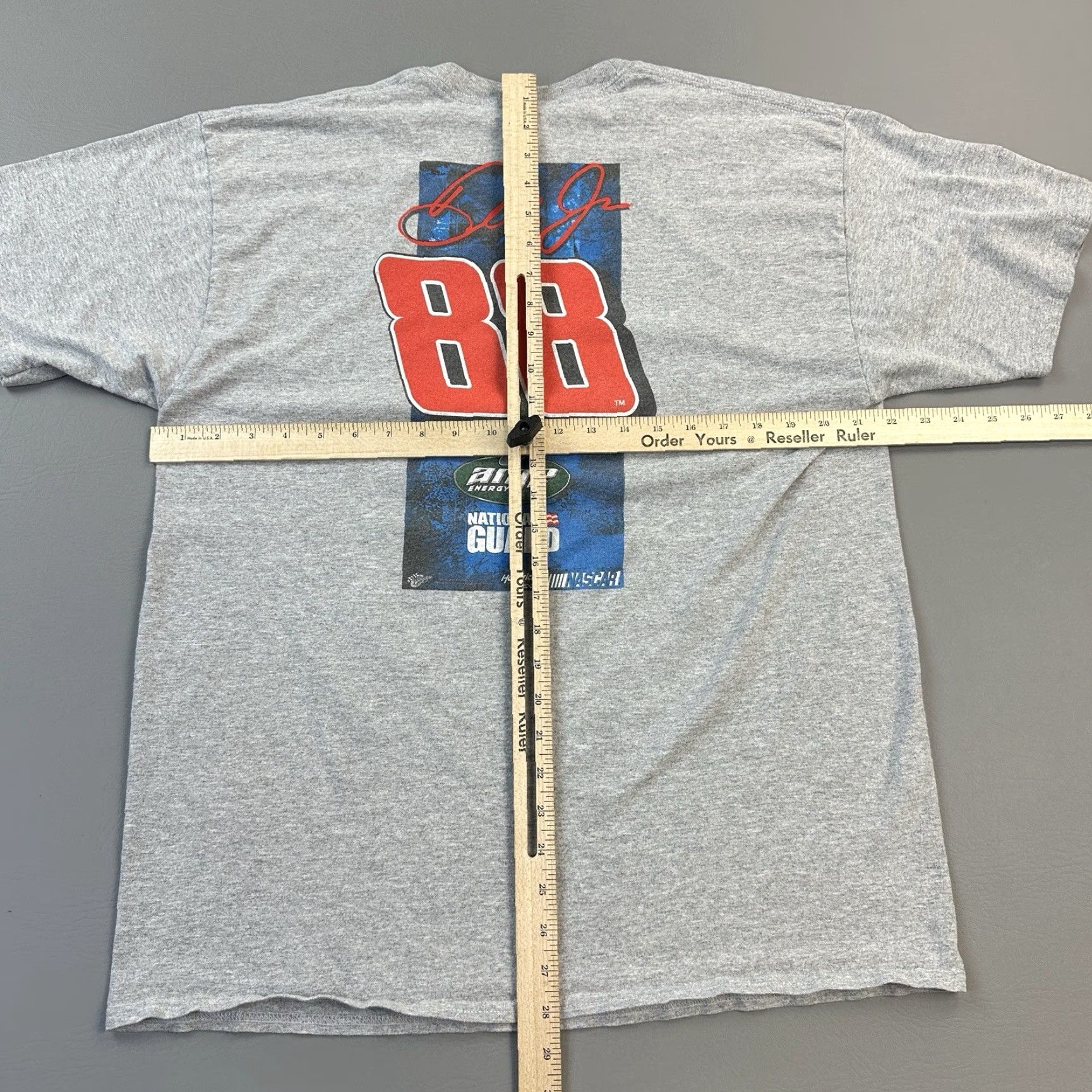 NASCAR Vintage NASCAR Shirt Mens XL Gray Dale Earnhardt Jr #88 AMP Energy Y2K USA Cars 90s Retro T-Shirt Size US XL / EU 56 / 4 - 7 Thumbnail