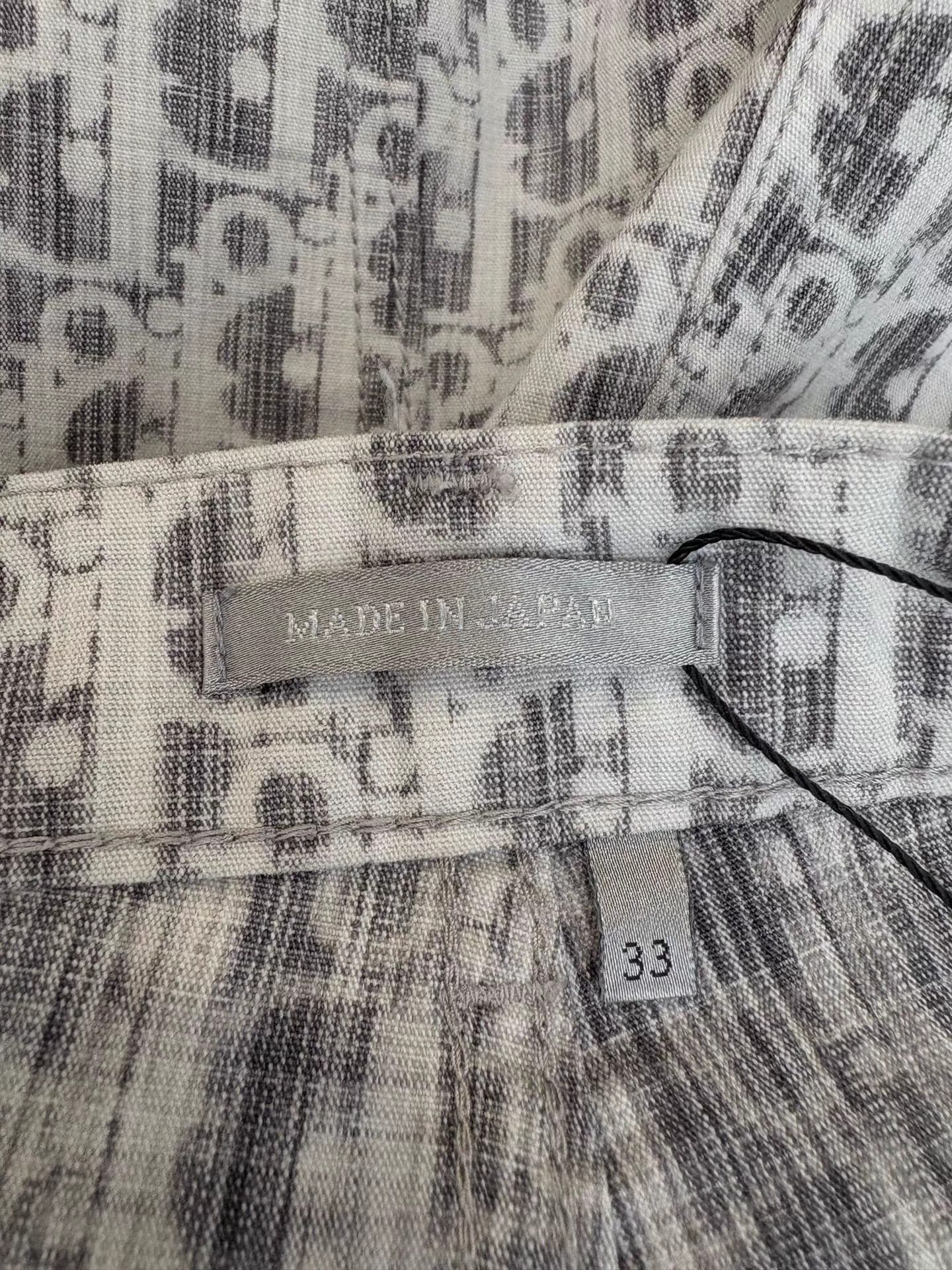 Dior Dior Men's Gray Monogram Logo Casual Pants Size US 33 - 5 Thumbnail