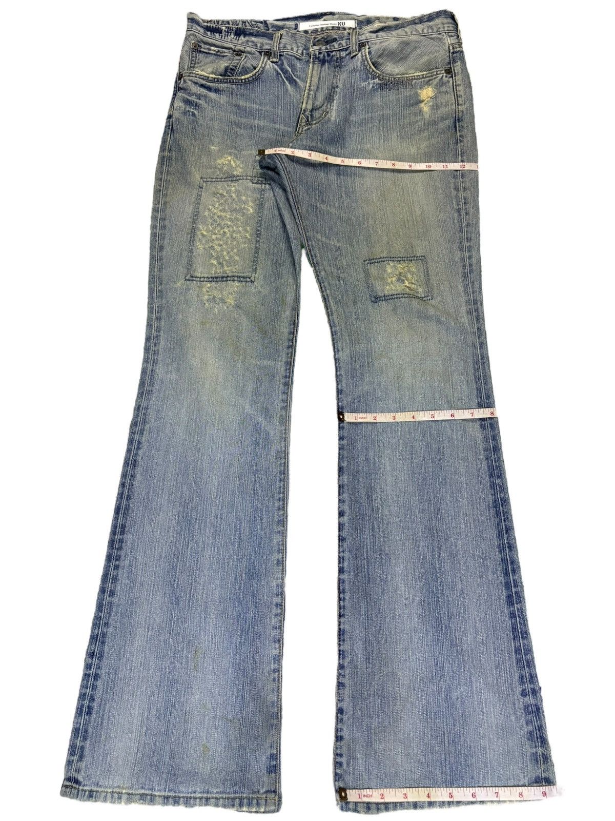 Edwin Exclusive Vintage Edwin Mud Wash Patched Flare Jeans Size US 34 / EU 50 - 14 Thumbnail