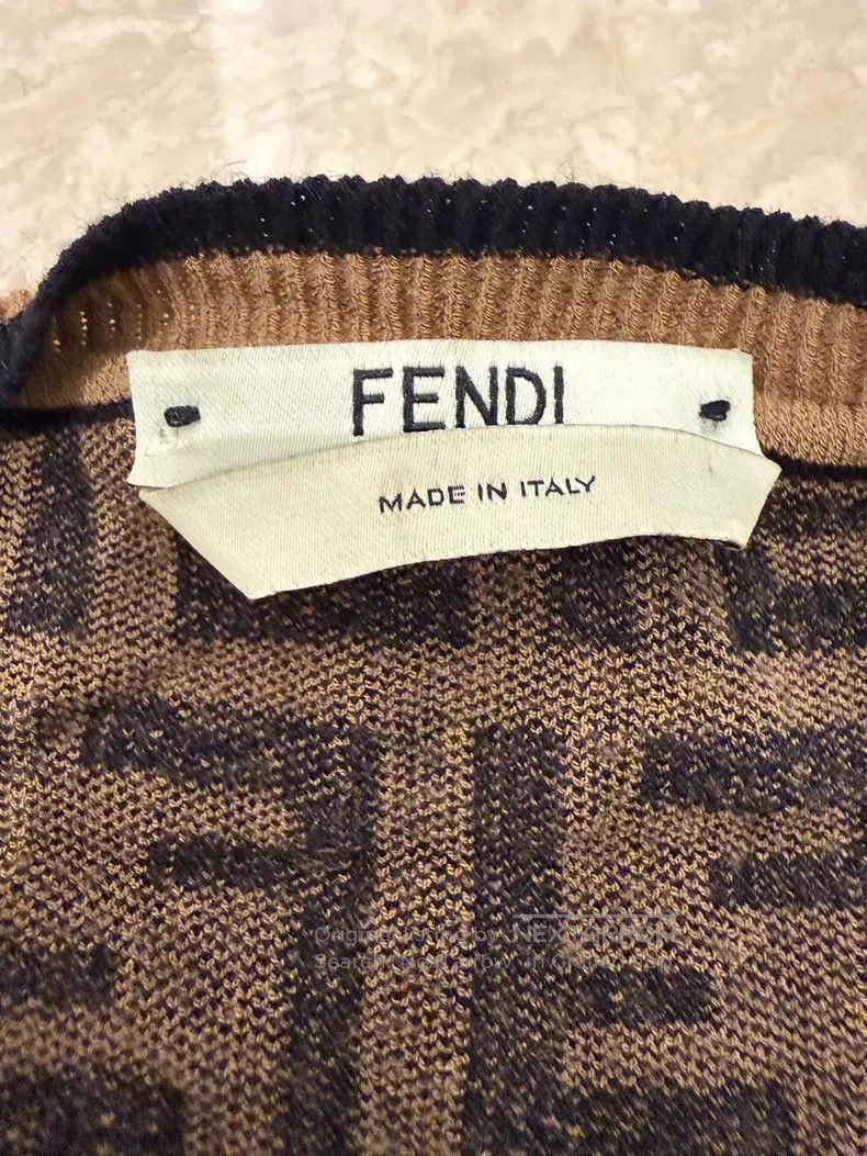 Fendi Fendi Monogrammed Logo Knit Long Sleeve with Old-Fashioned Size XS / US 0-2 / IT 36-38 - 3 Thumbnail
