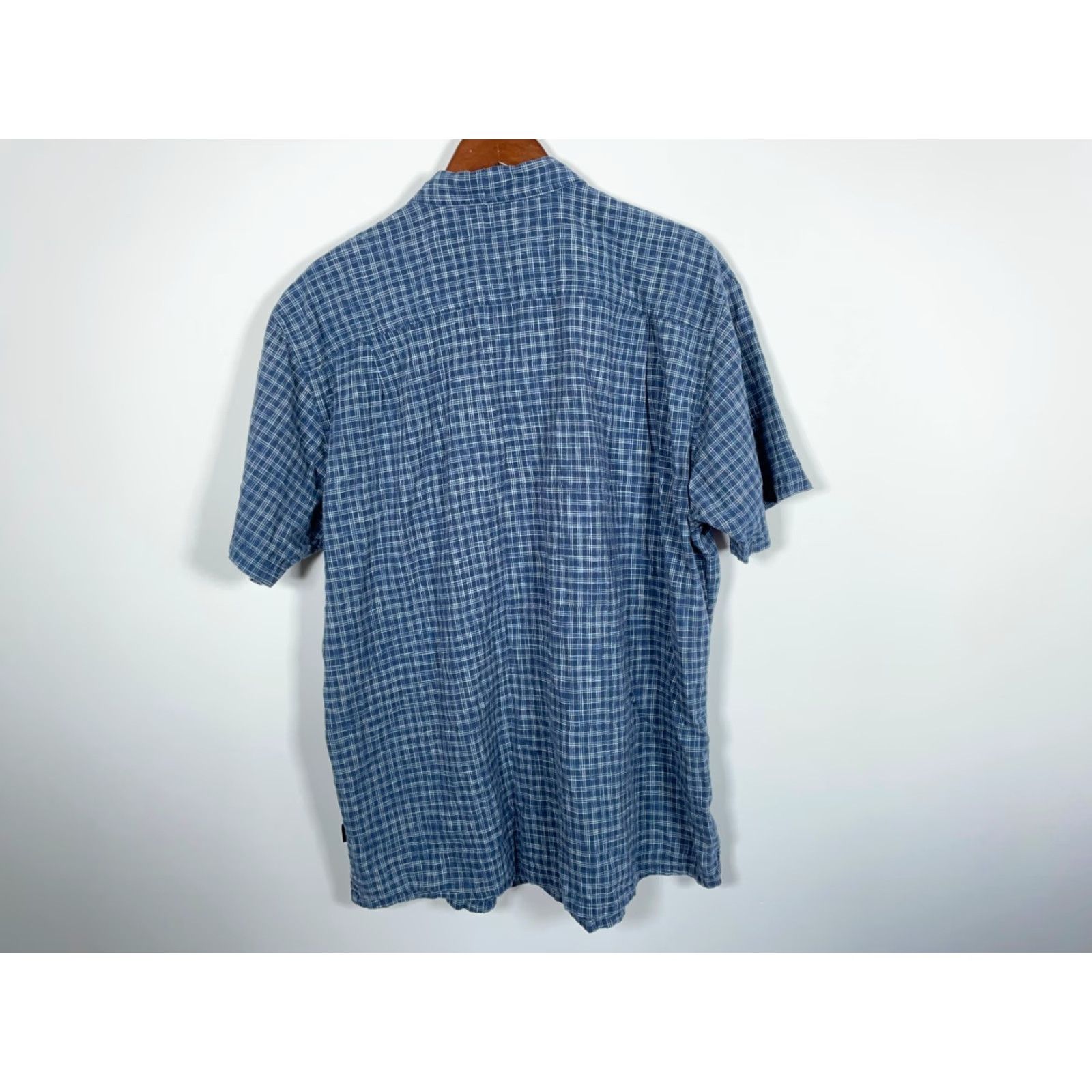 Patagonia Patagonia Back Step Shirt Adult XL Blue Check Short Sleeve Hemp Cotton 53139 Size US XL / EU 56 / 4 - 2 Thumbnail