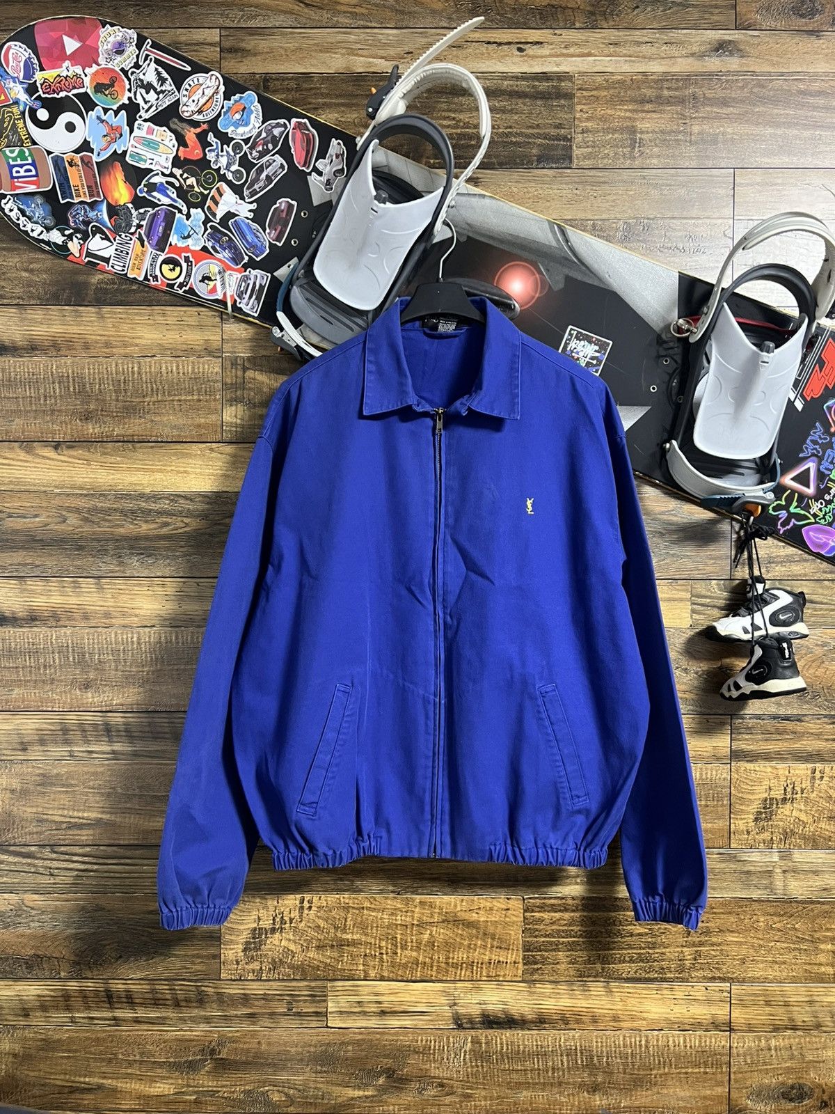 Yves Saint Laurent Vintage YSL Yves Saint Laurent Pour Homme Men's Blue Jacket Size US XL / EU 56 / 4 - 1 Thumbnail