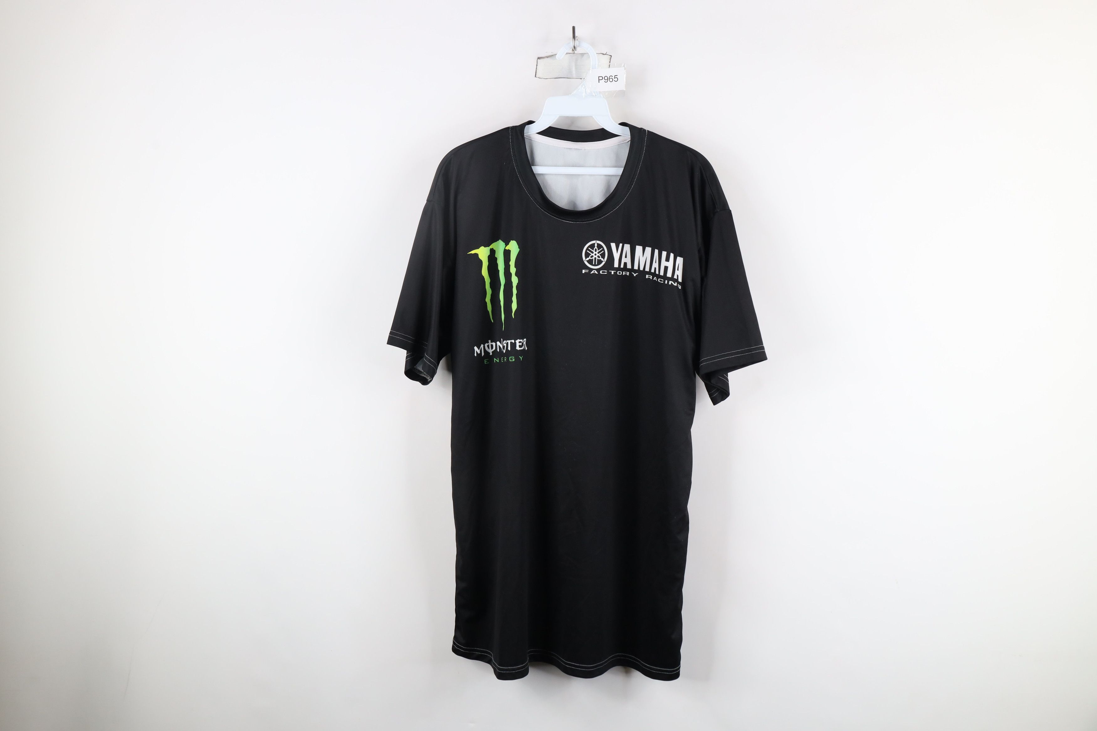 Vintage Monster Energy Drink x Yamaha Factory Racing T-Shirt Black Size US L / EU 52-54 / 3 - 1 Thumbnail