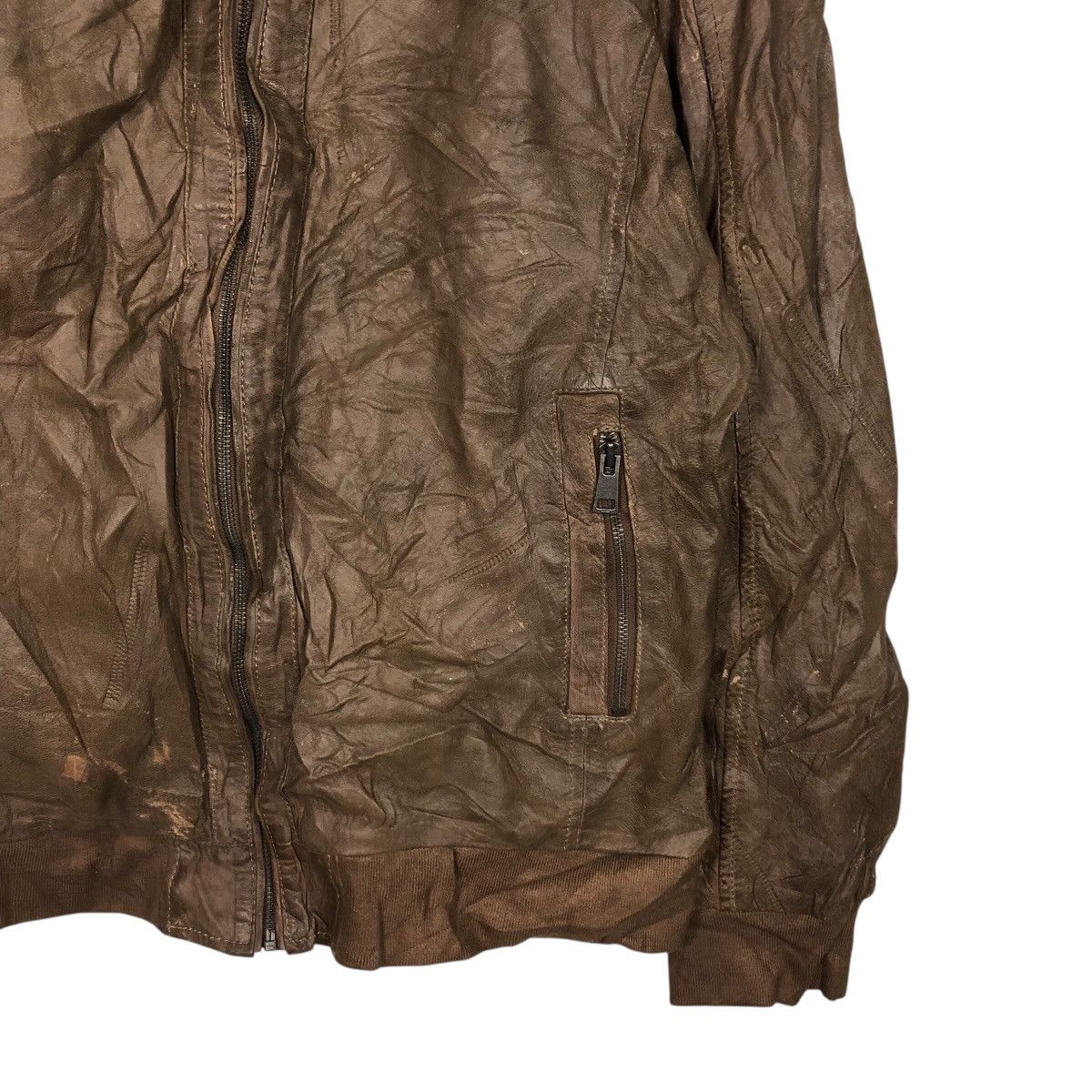 Japanese Brand 📌Vintage Genuine Leather Biker Jacket Angelo Litrico Size US XXL / EU 58 / 5 - 6 Thumbnail