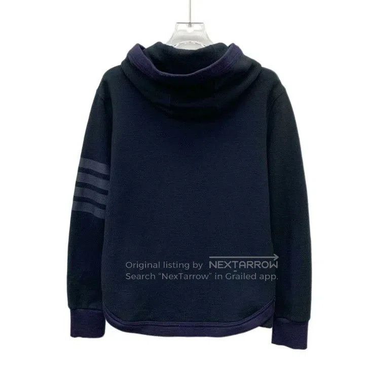Thom Browne THOM BROWNE Colorblock Four Bar Wool Hooded Jacket. Size US S / EU 44-46 / 1 - 2 Thumbnail