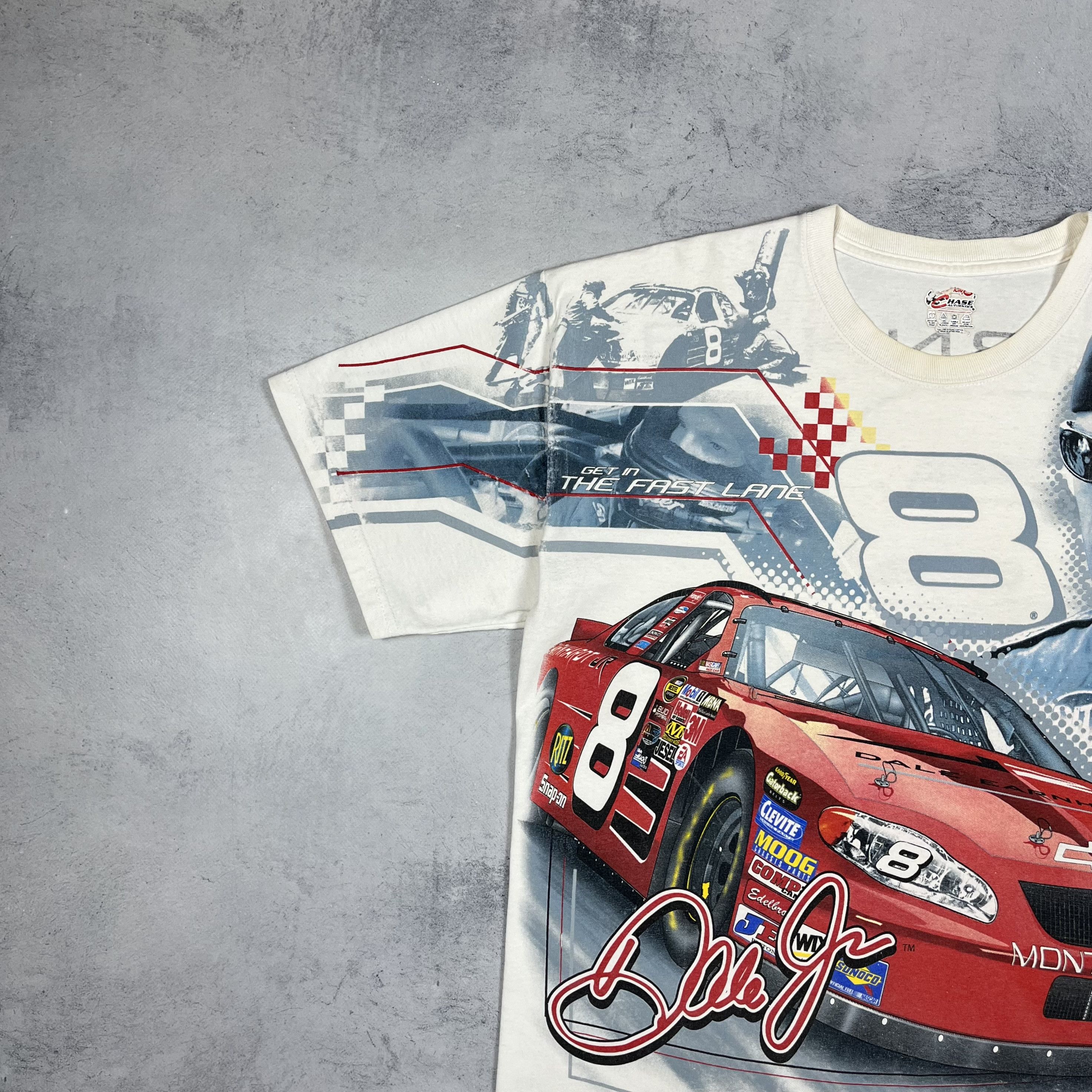NASCAR Vintage Dale Earnhardt JR Nascar Racing T Shirt 00’s Size US L / EU 52-54 / 3 - 15 Thumbnail