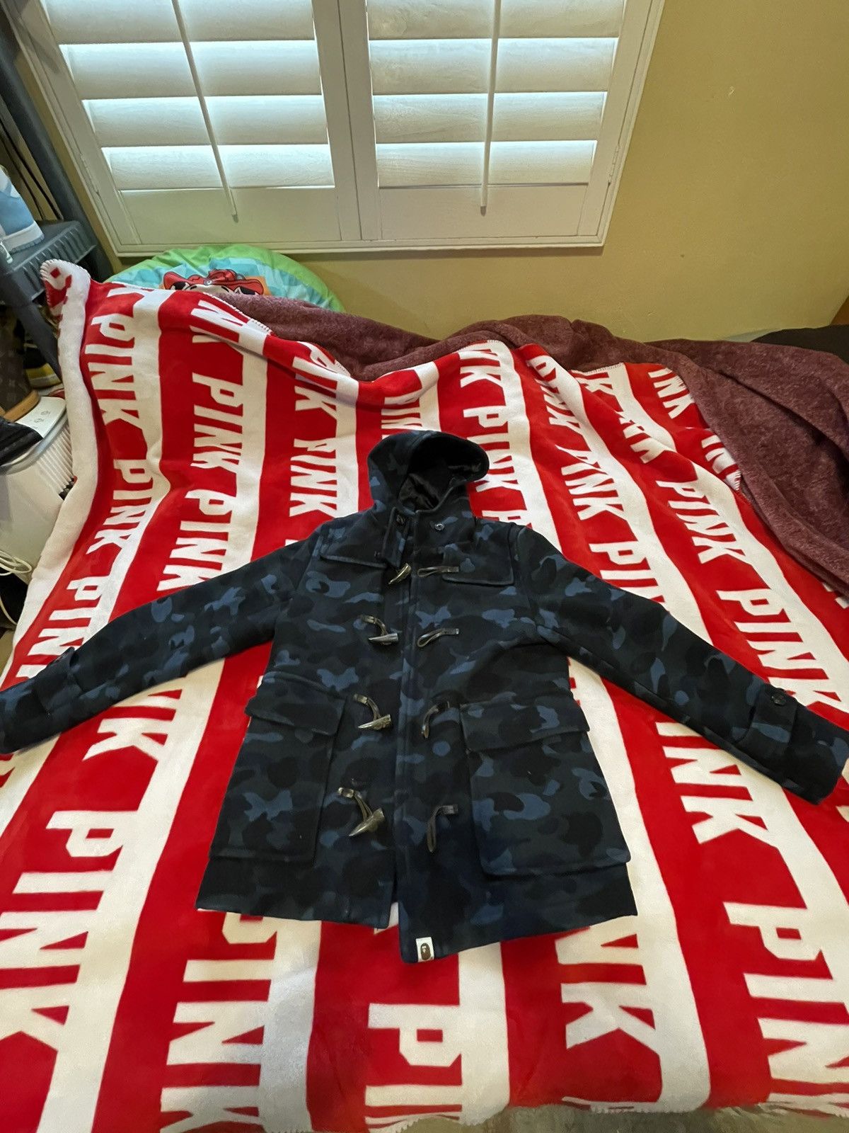 Bape A Bathing Ape Bape Gorilla Wool Navy Camo Coat Size US M / EU 48-50 / 2 - 10 Thumbnail