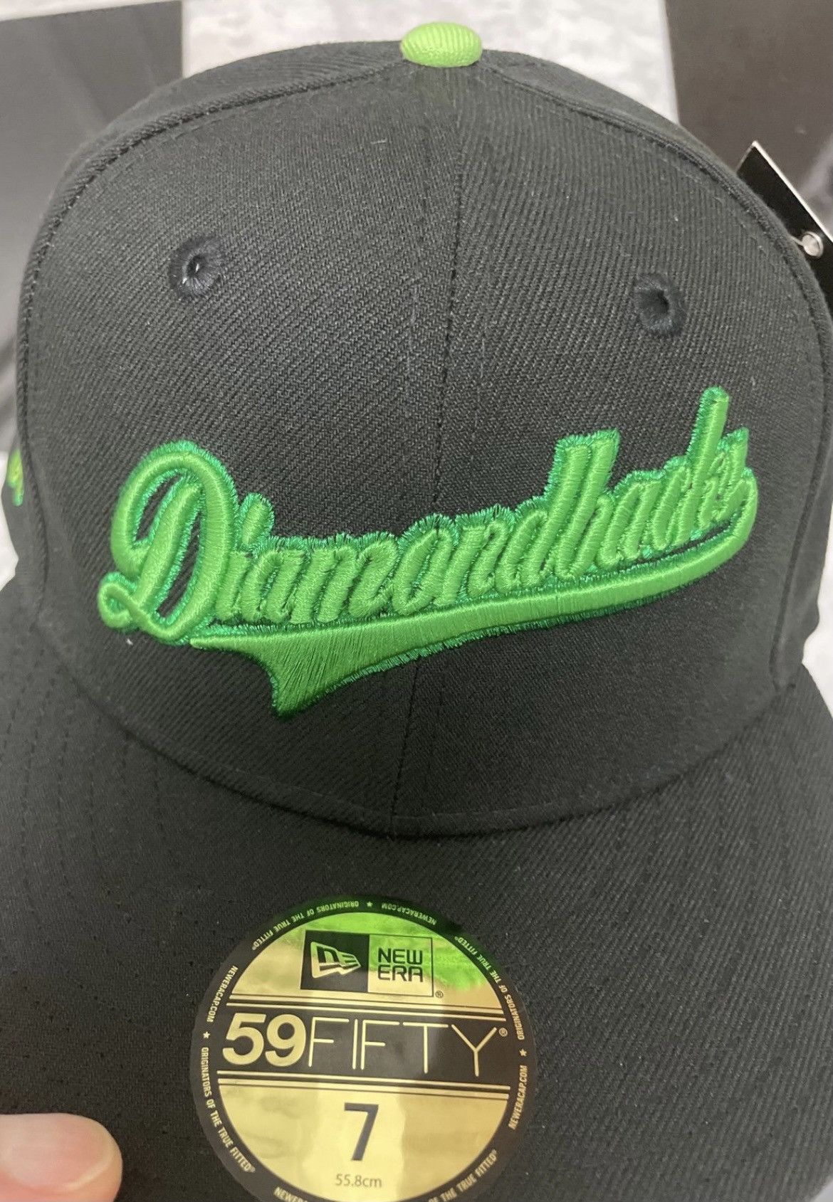 New Era Diamond backs Rhanni fitted drop with hat club size 7 Size ONE SIZE - 3 Thumbnail