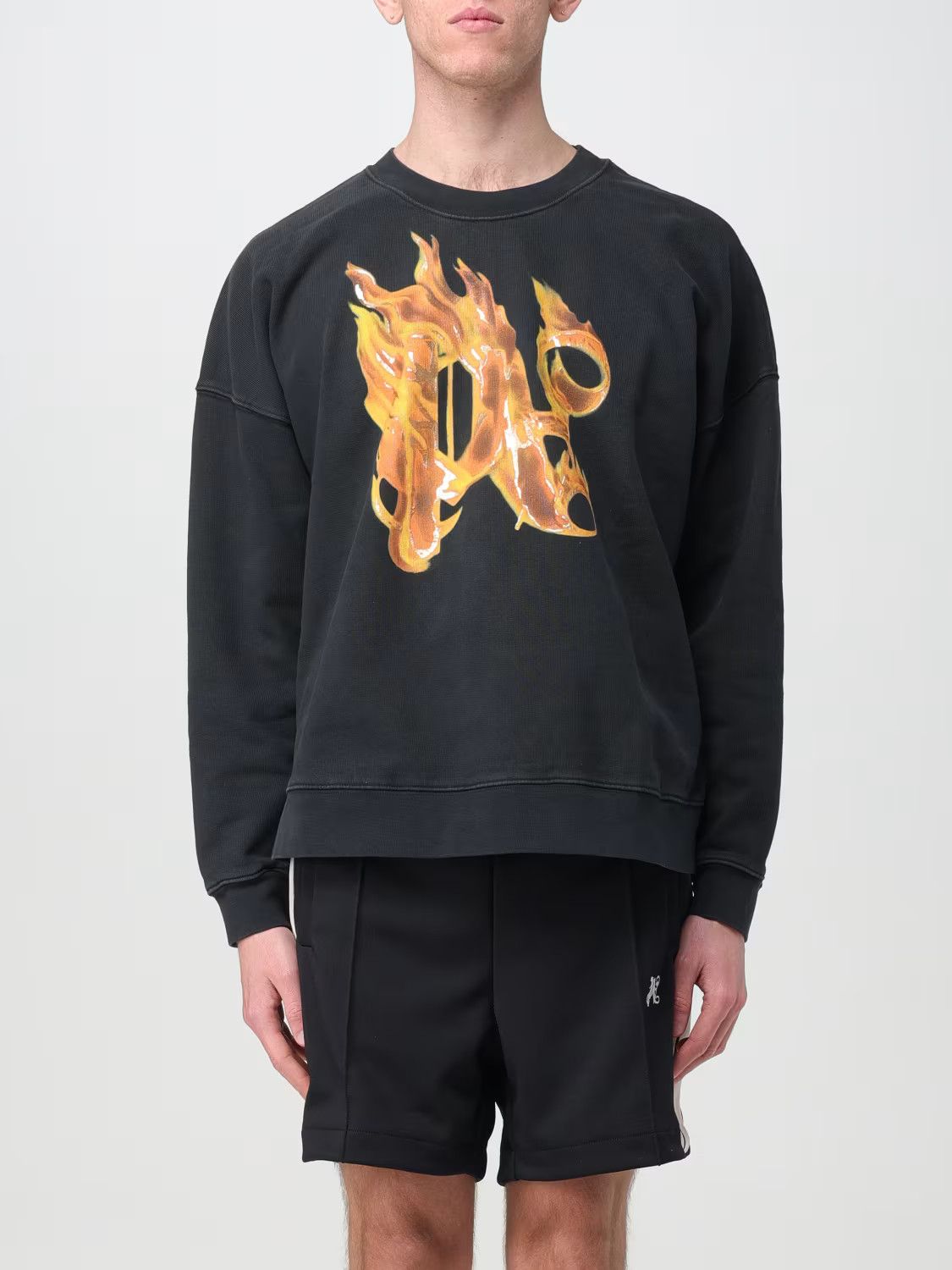Palm Angels o1s22i1n1224 Crewneck Sweatshirt in Black Size US L / EU 52-54 / 3 - 1 Thumbnail