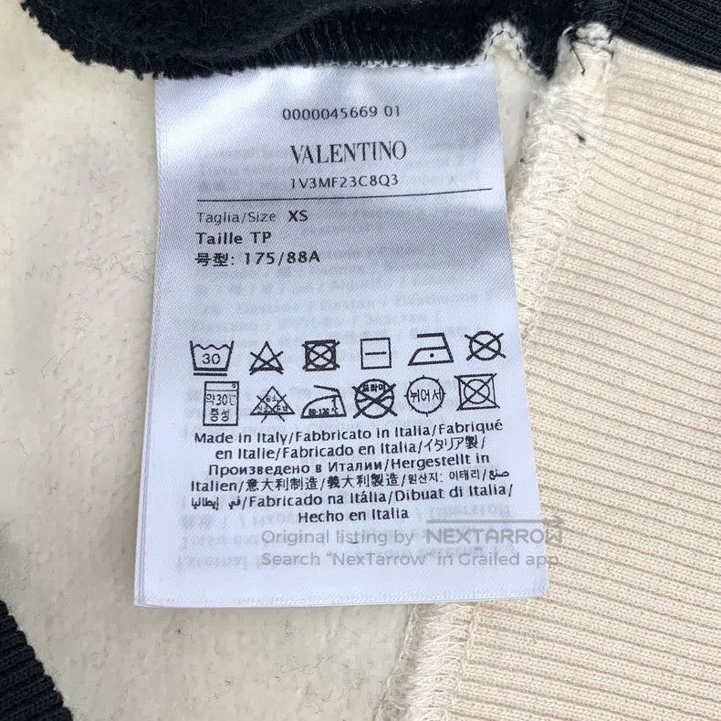 Valentino Valentino Letter embroidered long-sleeved jacket sweatshir Size XS / US 0-2 / IT 36-38 - 7 Thumbnail