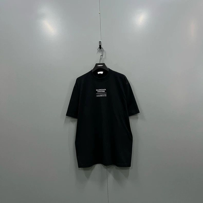 Balenciaga Balenciaga Black neckline logo short sleeves Size US XS / EU 42 / 0 - 1 Thumbnail