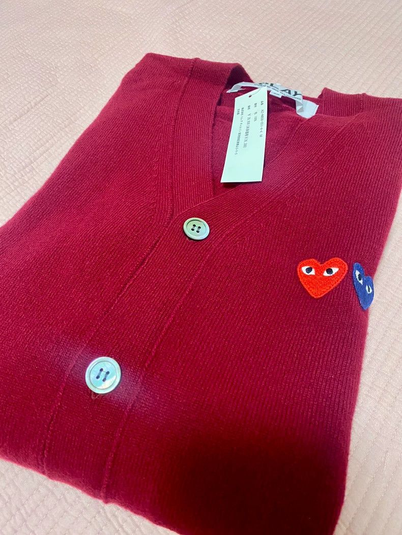 Comme des Garcons Comme Des Garcons Cashmere cardigan CDG cardigan red heart Size US M / EU 48-50 / 2 - 3 Thumbnail