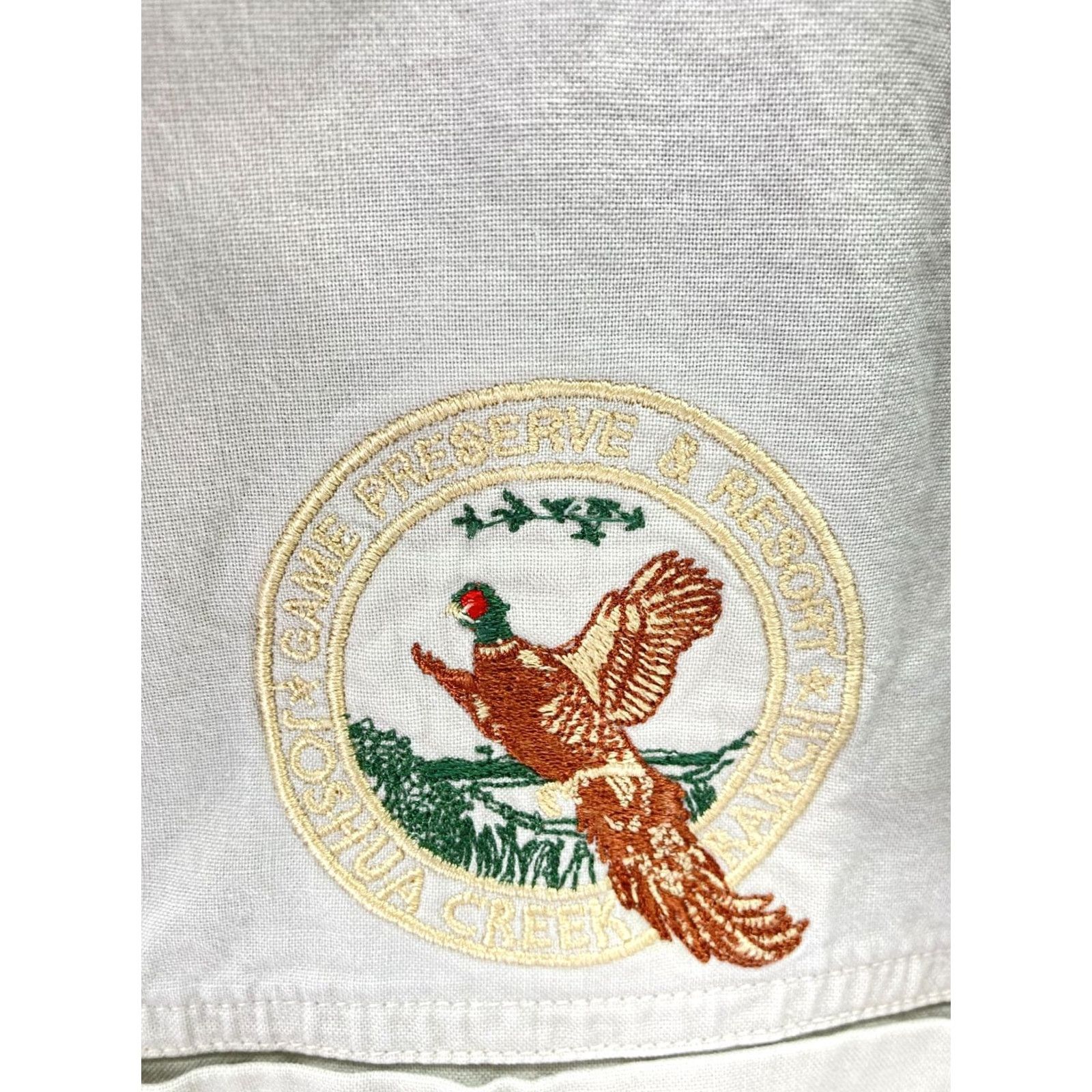 Vintage Woolrich Joshua Creek Ranch Shirt Men 2XL Beige Button-Up Embroidered Bird Logo Size US XXL / EU 58 / 5 - 5 Thumbnail