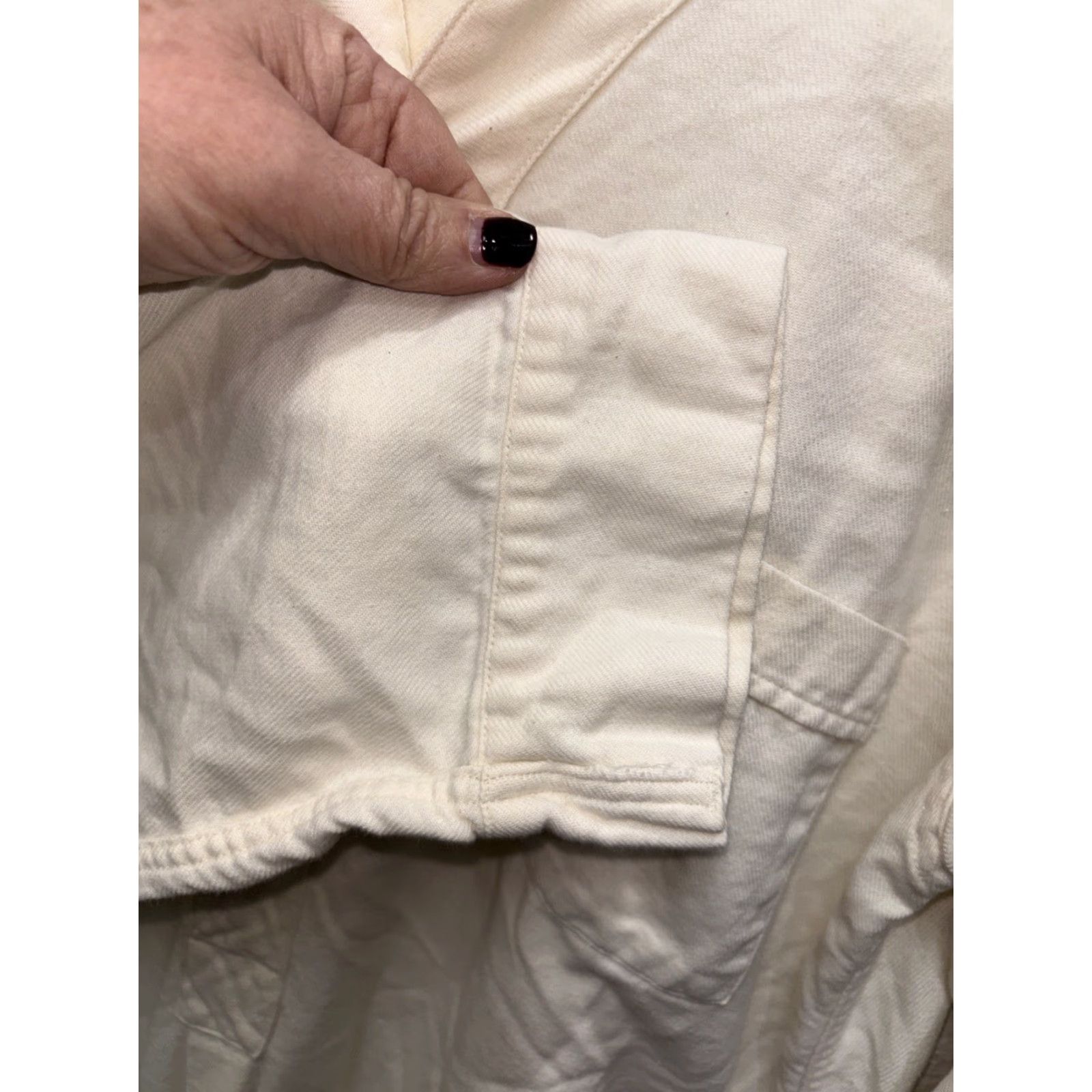 Vintage VINTAGE L.L. Bean Nightshirt Women Ivory Night Gown Sleep Shirt L 100% Cotton Long Sleeve V-Neck Cottagecore Retro Classic Cozy Nightwear Size L / US 10 / IT 46 - 5 Thumbnail