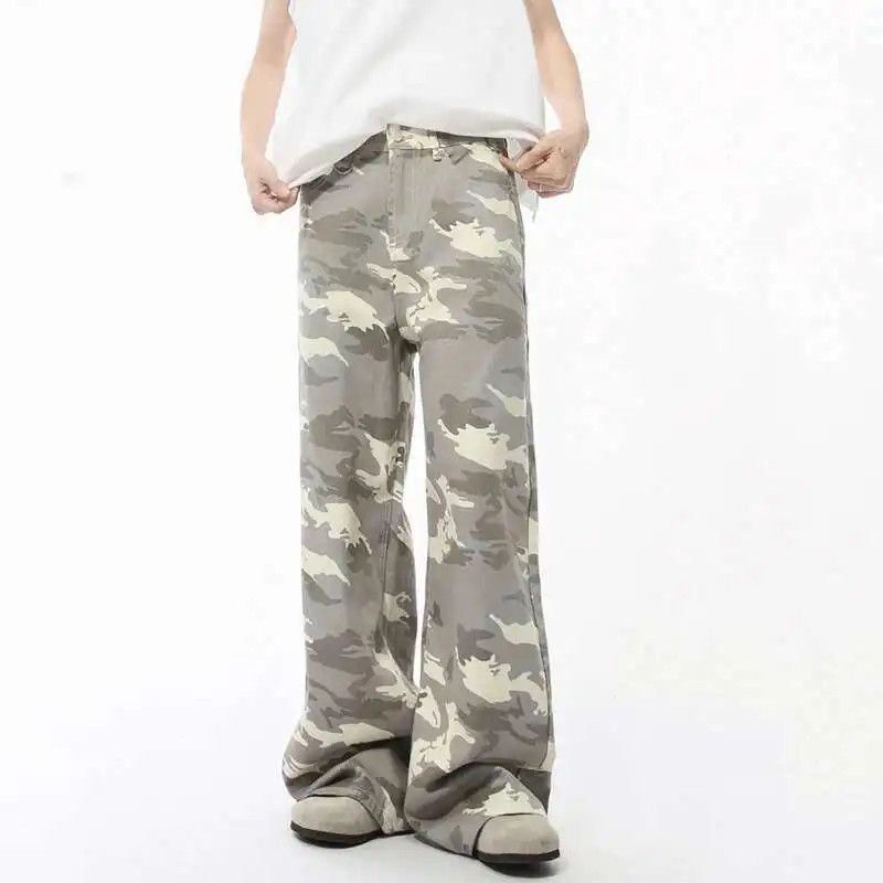 Japanese Brand Baggy Wide Leg Camo Jeans Size US 34 / EU 50 - 5 Thumbnail