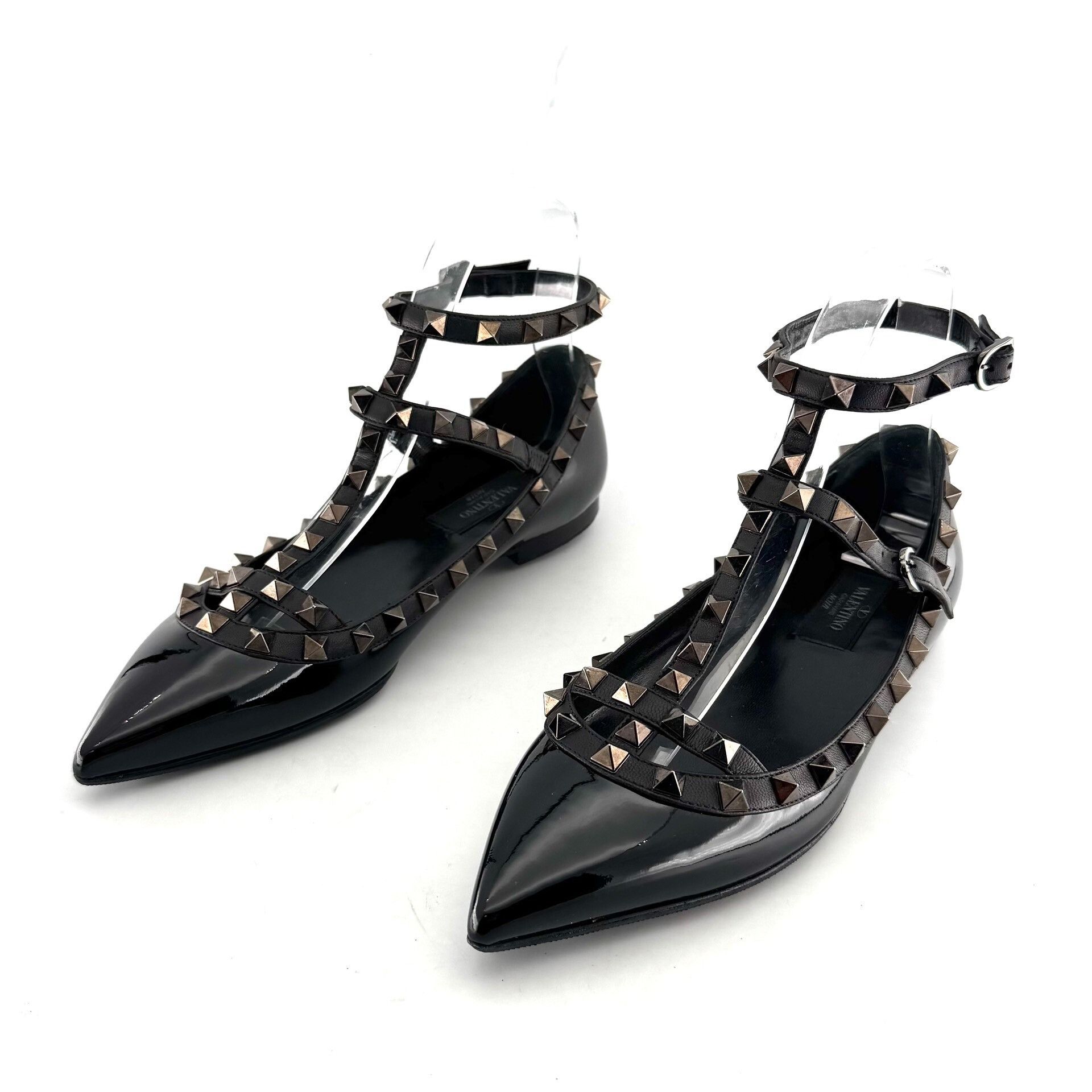 Valentino Valentino Pointed Toe Patent Leather Flat Shoes Size US 5.5 / IT 35.5 - 1 Thumbnail