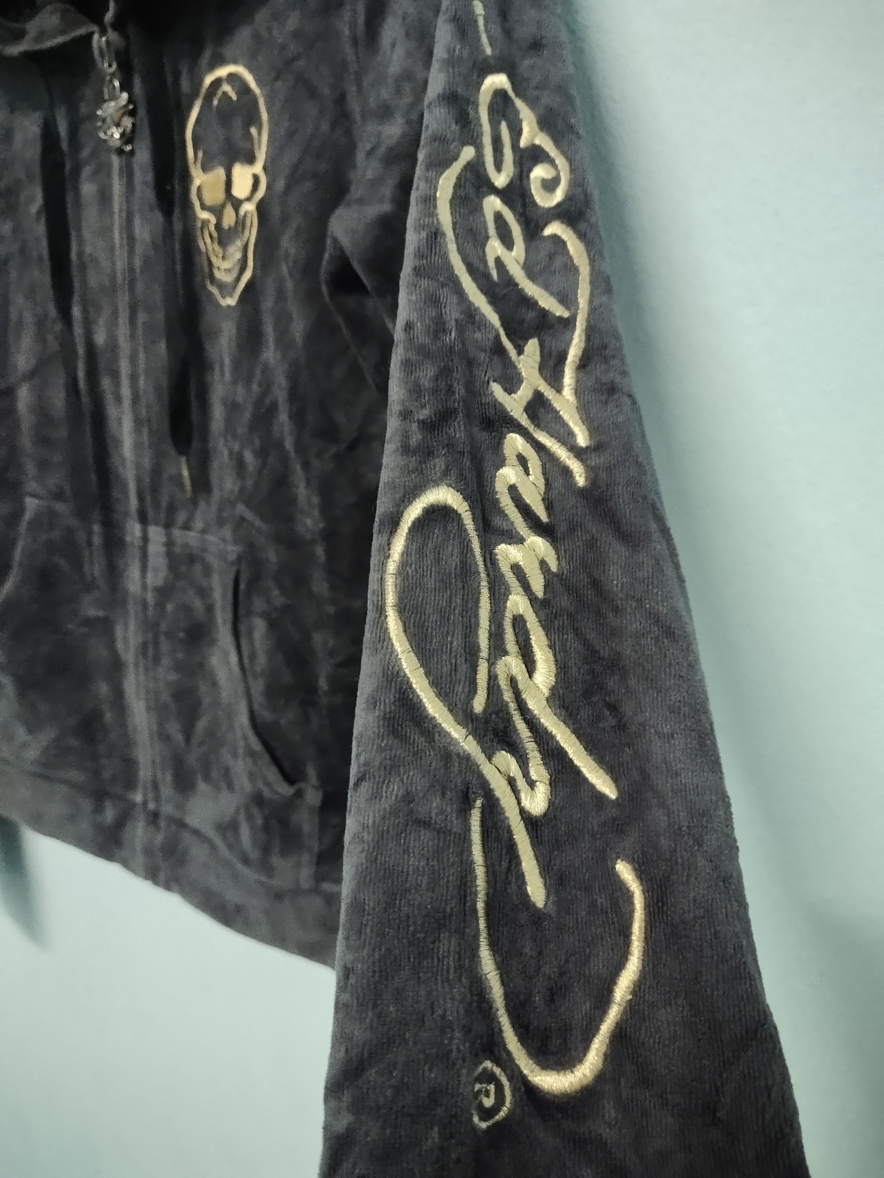 Christian Audigier × Ed Hardy Ed Hardy Skull Embroidered Sweater Size S / US 4 / IT 40 - 5 Thumbnail
